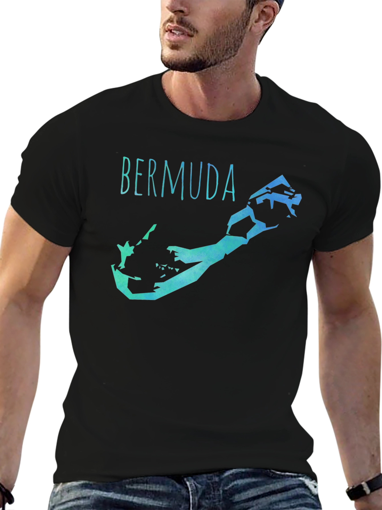 Bermuda Map Graphic Tee - Island Vibes T-Shirt
