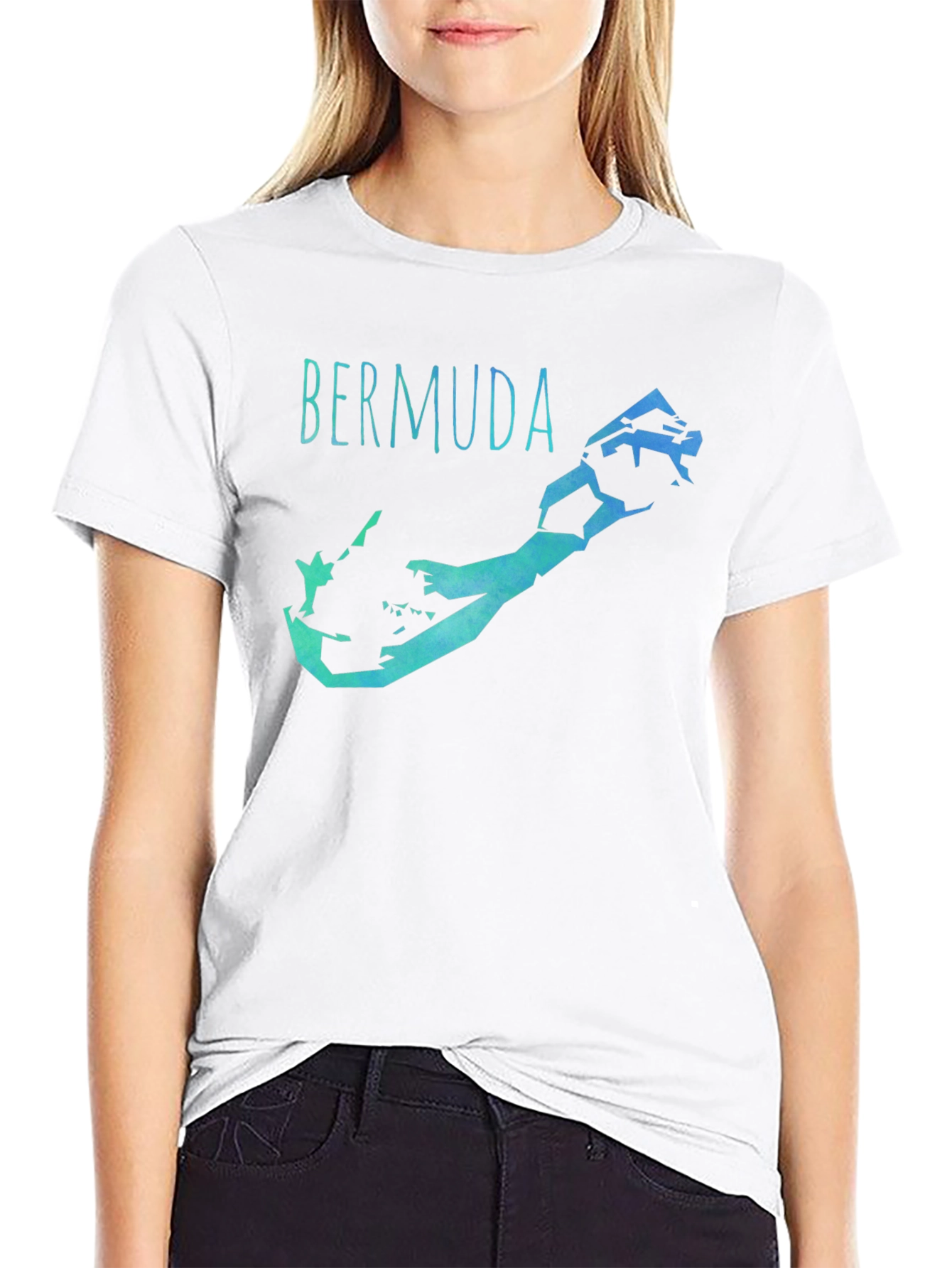 Bermuda Map Graphic Tee - Island Vibes T-Shirt
