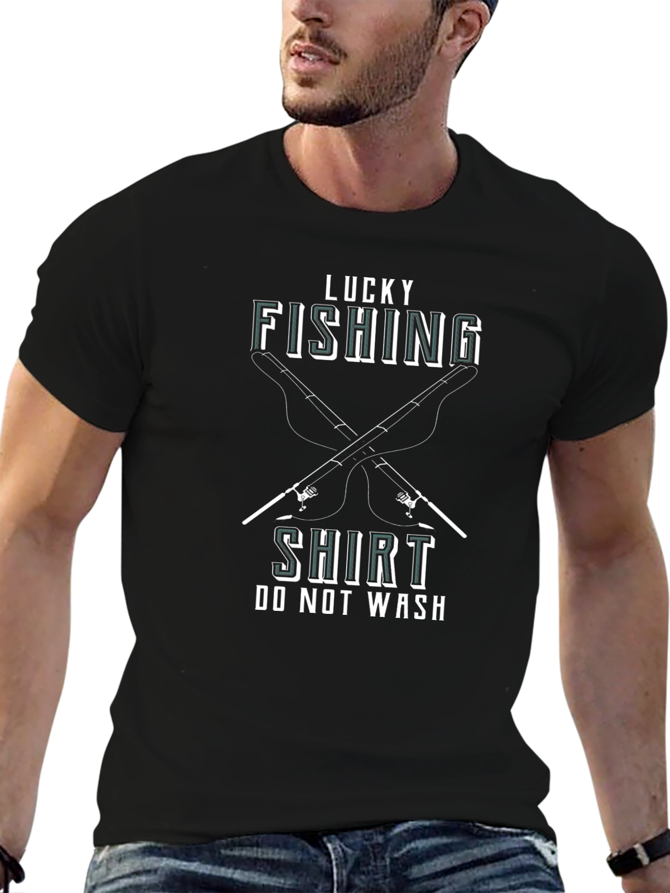 Lucky Fishing Shirt - Mens Graphic Tee