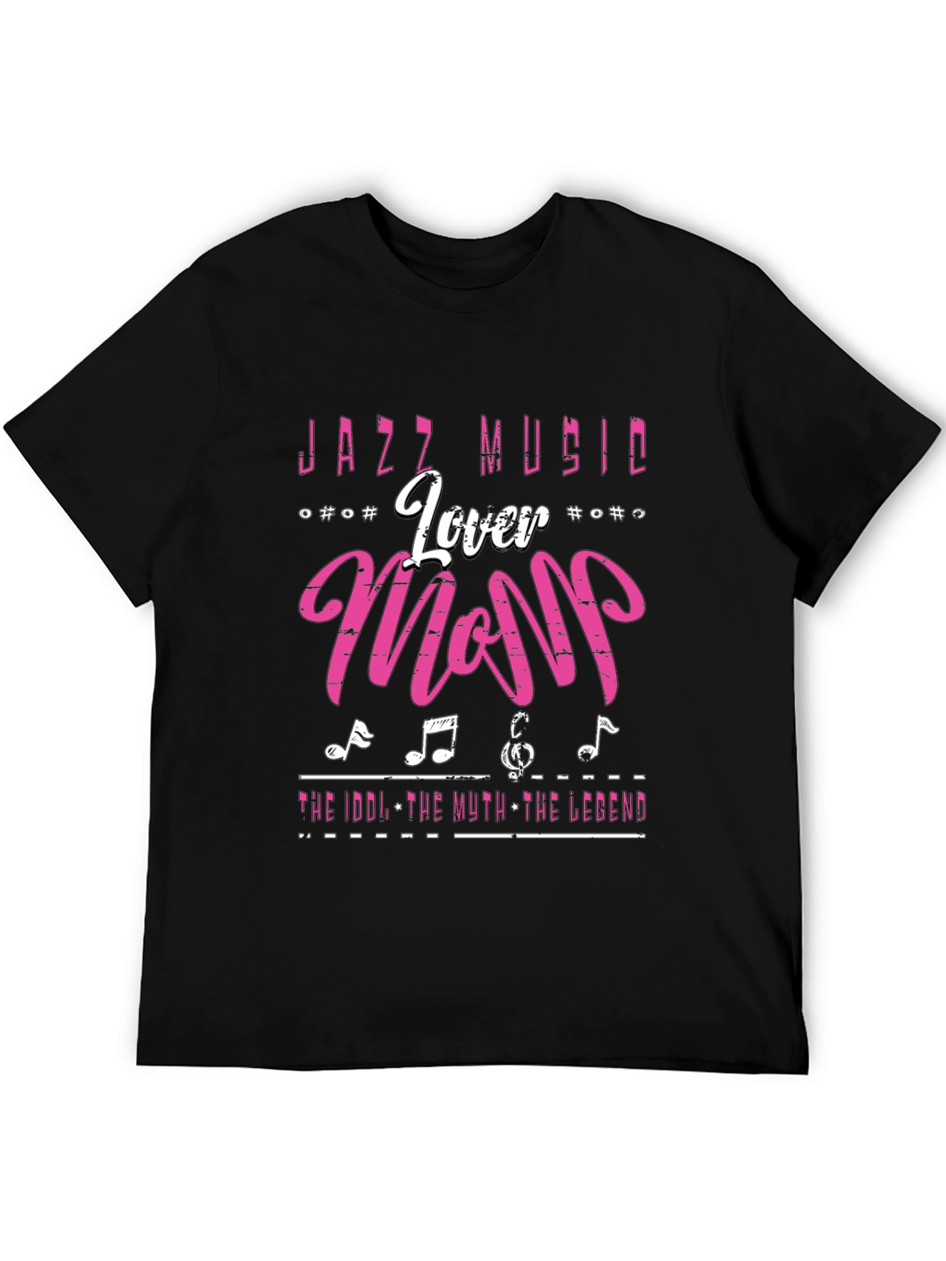 Jazz Music Lover Mom T-Shirt Black