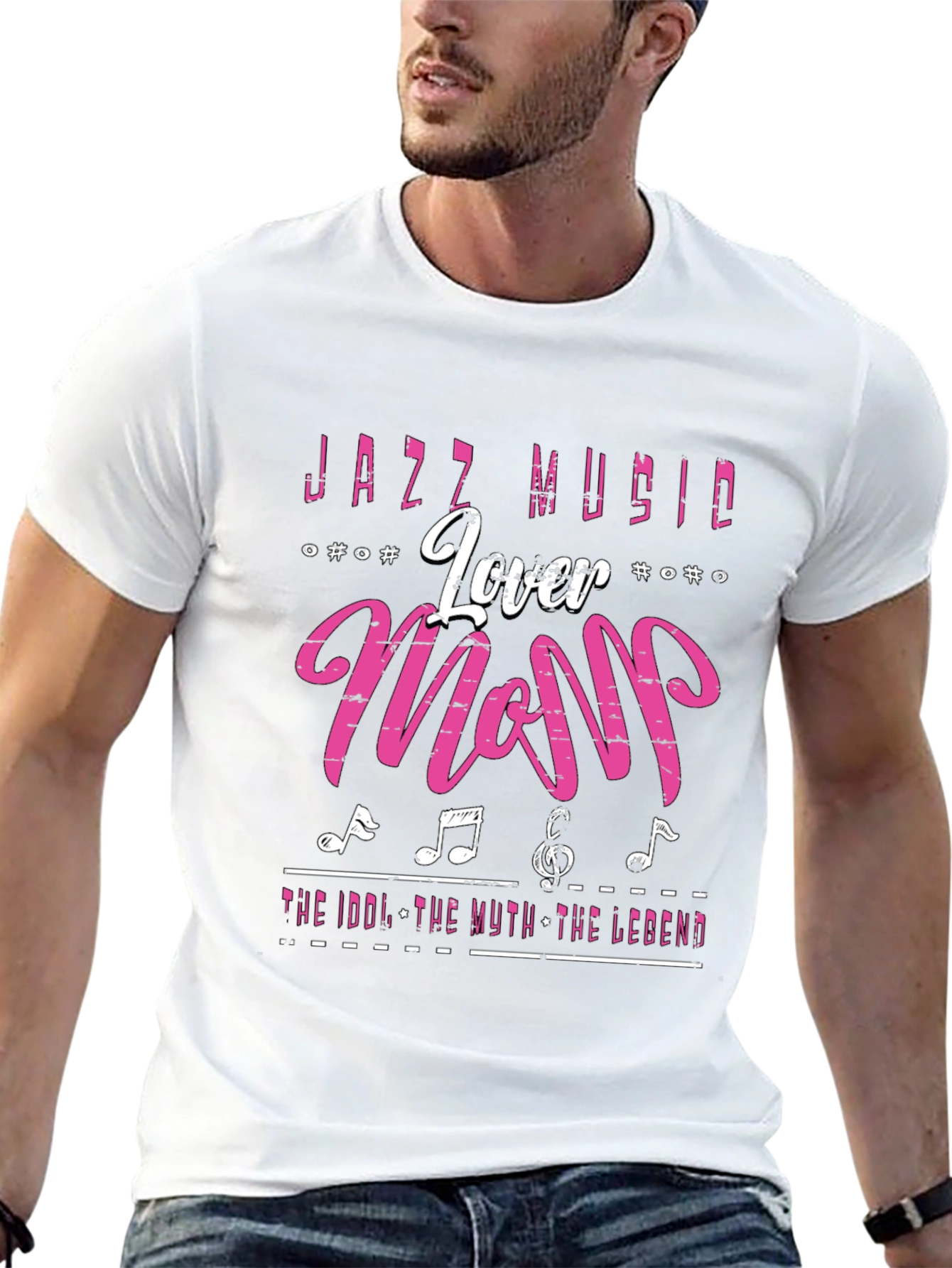 Jazz Music Lover Mom T-Shirt Black
