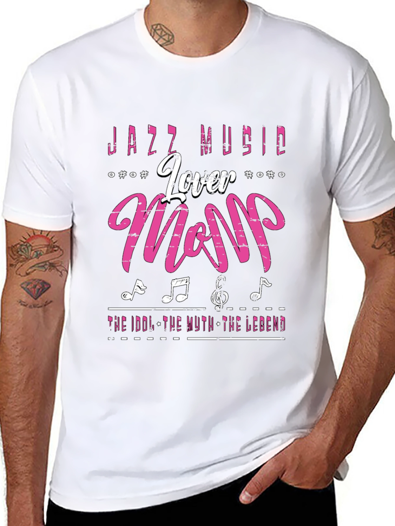 Jazz Music Lover Mom T-Shirt Black
