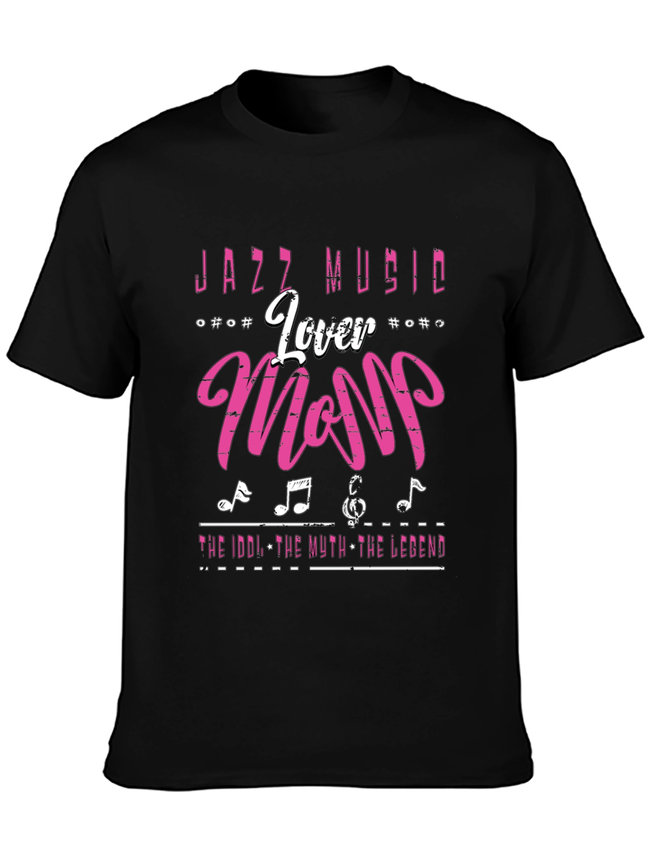 Jazz Music Lover Mom T-Shirt Black