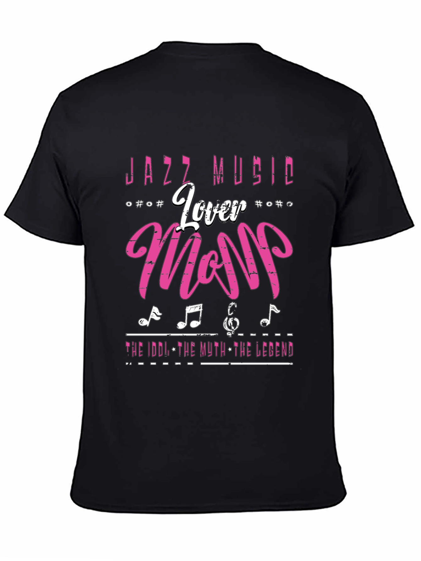 Jazz Music Lover Mom T-Shirt Black