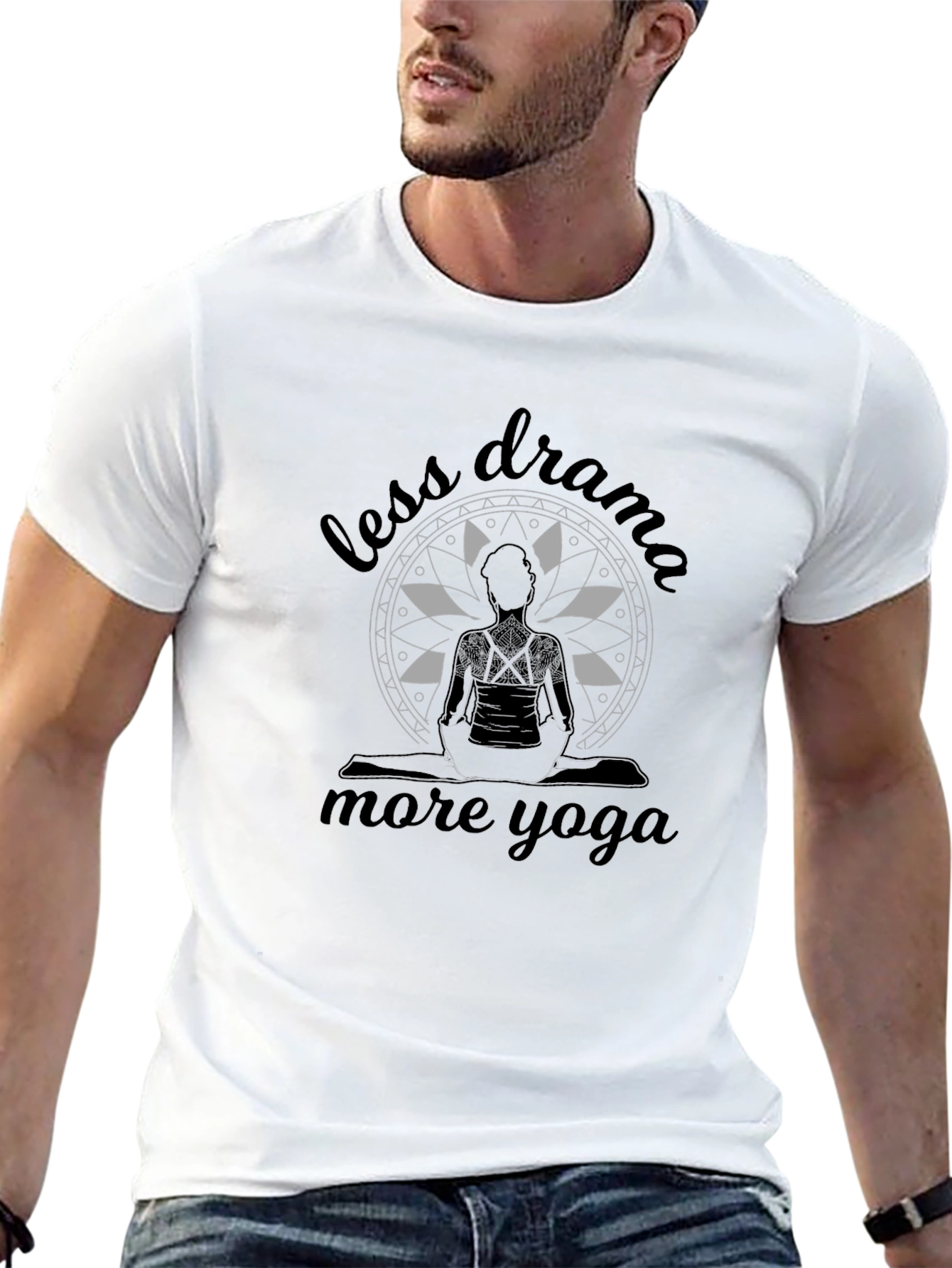 Less Drama More Yoga T-Shirt - Relaxed Fit