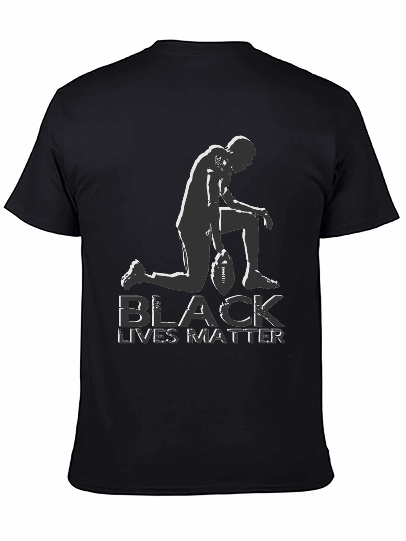 Black Lives Matter Kneeling Football T-Shirt
