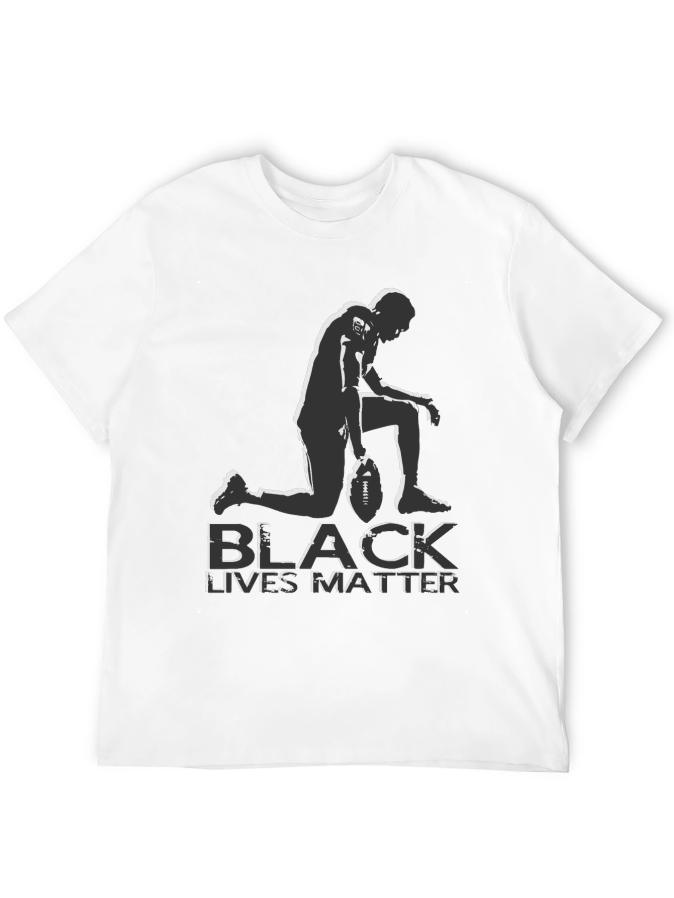 Black Lives Matter Kneeling Football T-Shirt