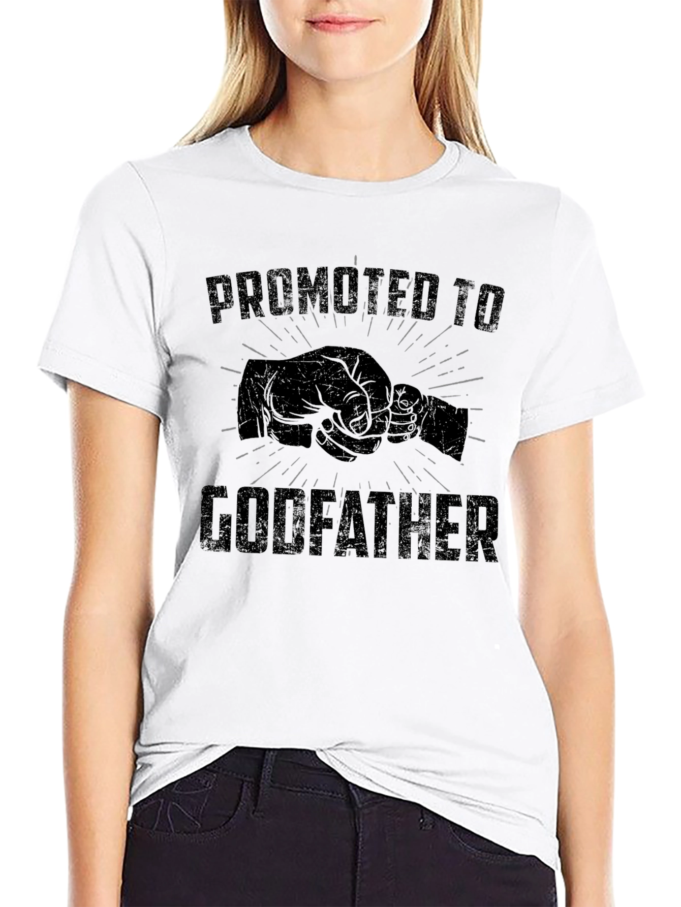 Promoted to Godfather T-Shirt - Fathers Day Gift