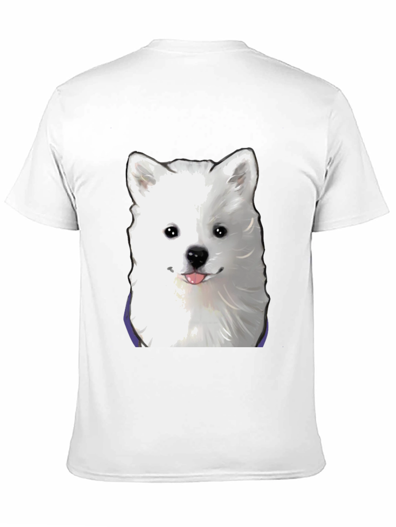 Dog Graphic T-Shirt - Cute Samoyed Tee