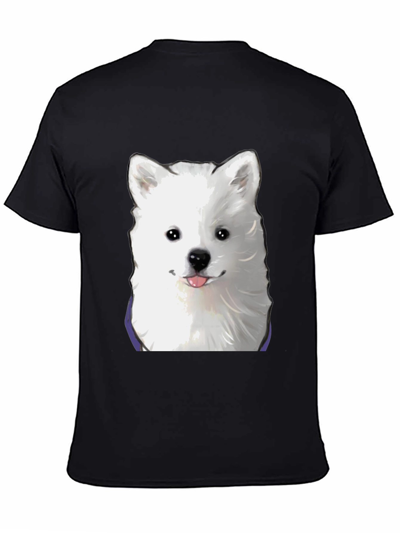 Dog Graphic T-Shirt - Cute Samoyed Tee