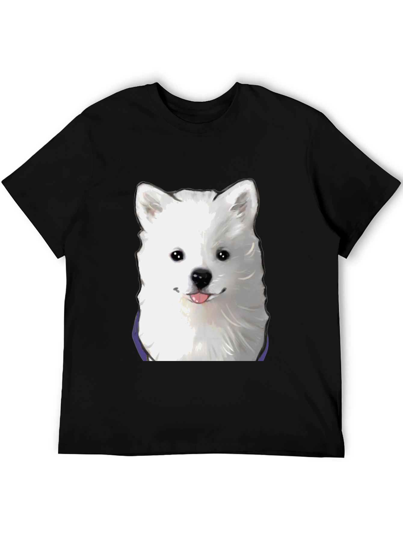 Dog Graphic T-Shirt - Cute Samoyed Tee