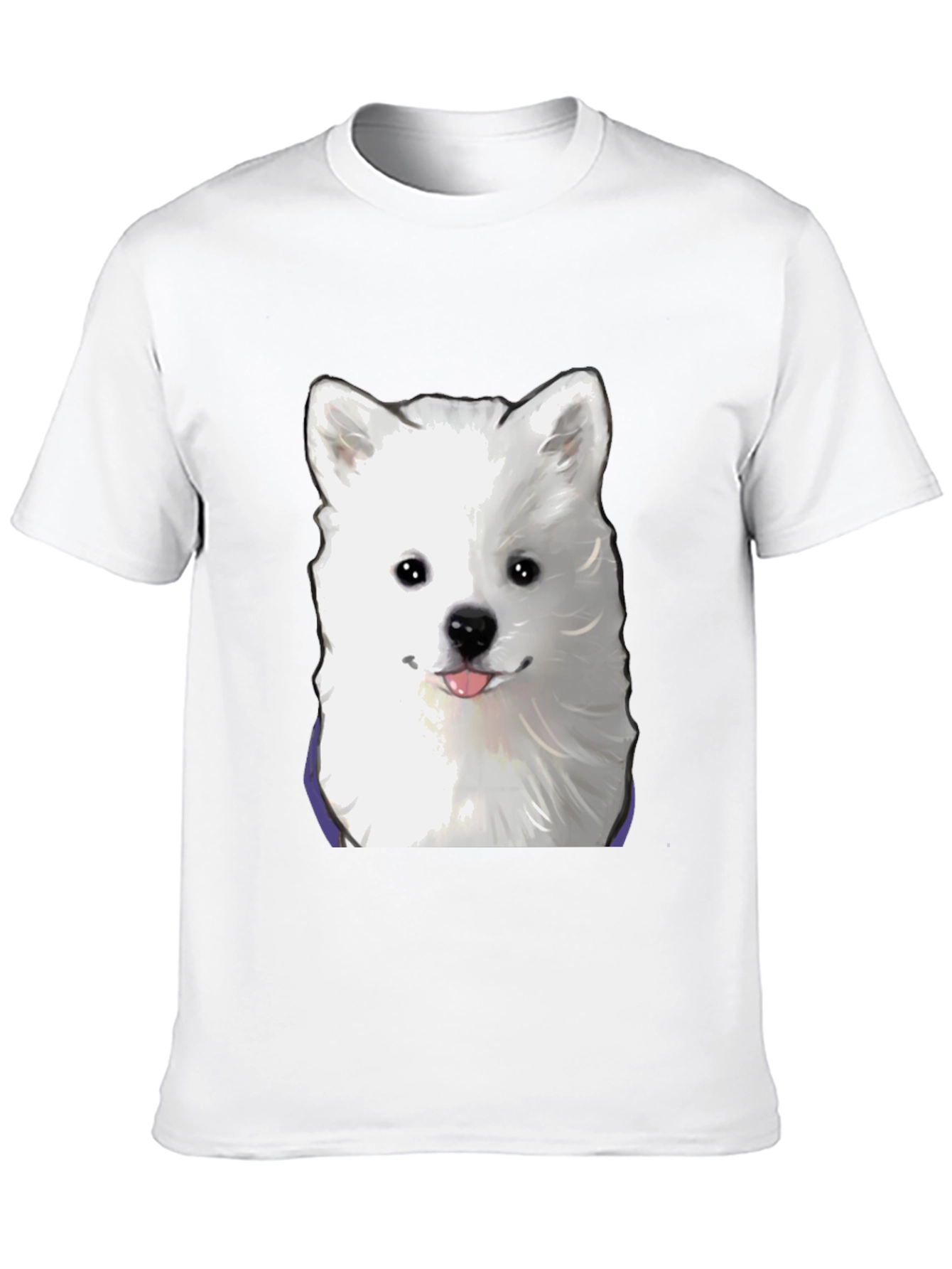 Dog Graphic T-Shirt - Cute Samoyed Tee