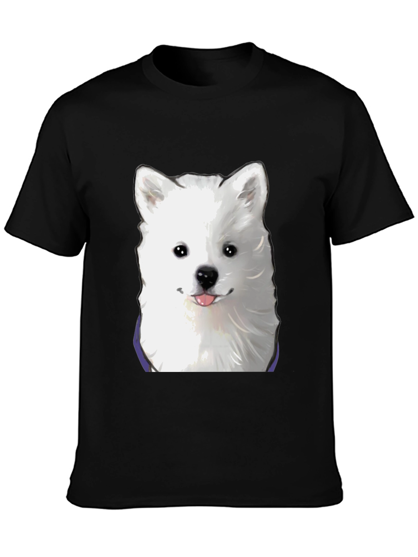 Dog Graphic T-Shirt - Cute Samoyed Tee
