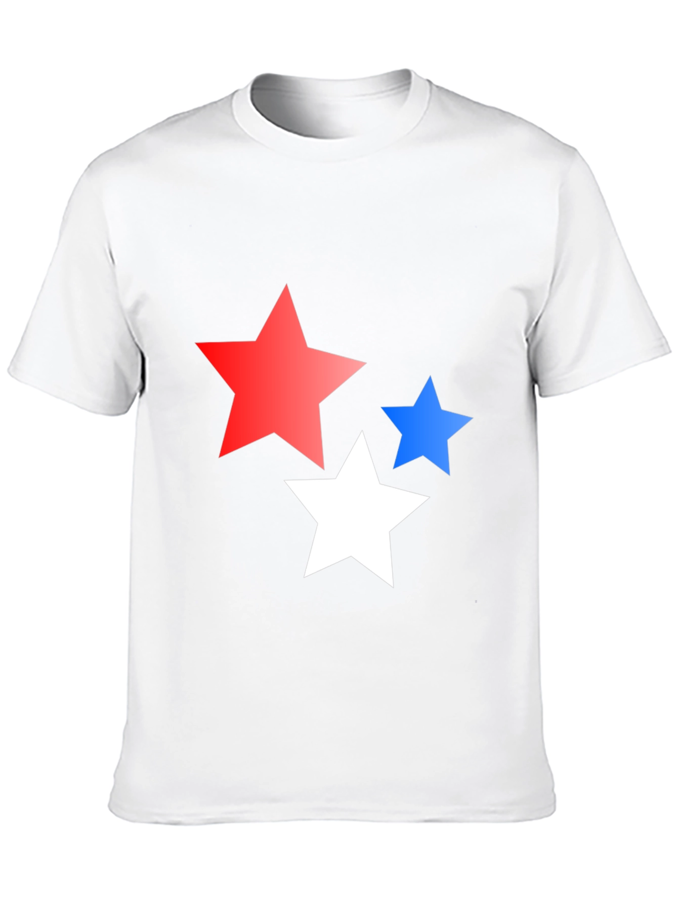 Stars Graphic Print Black T-Shirt