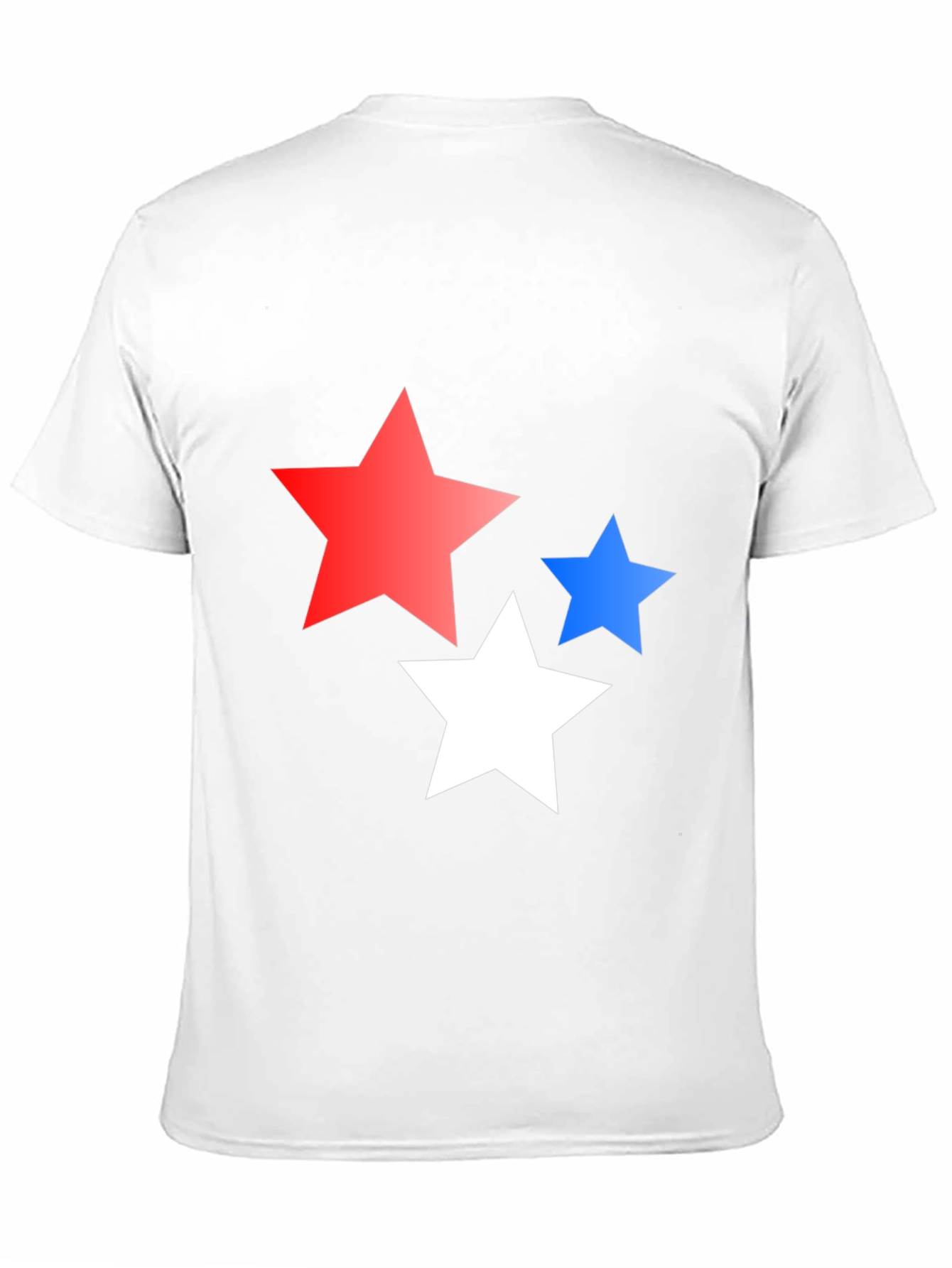 Stars Graphic Print Black T-Shirt
