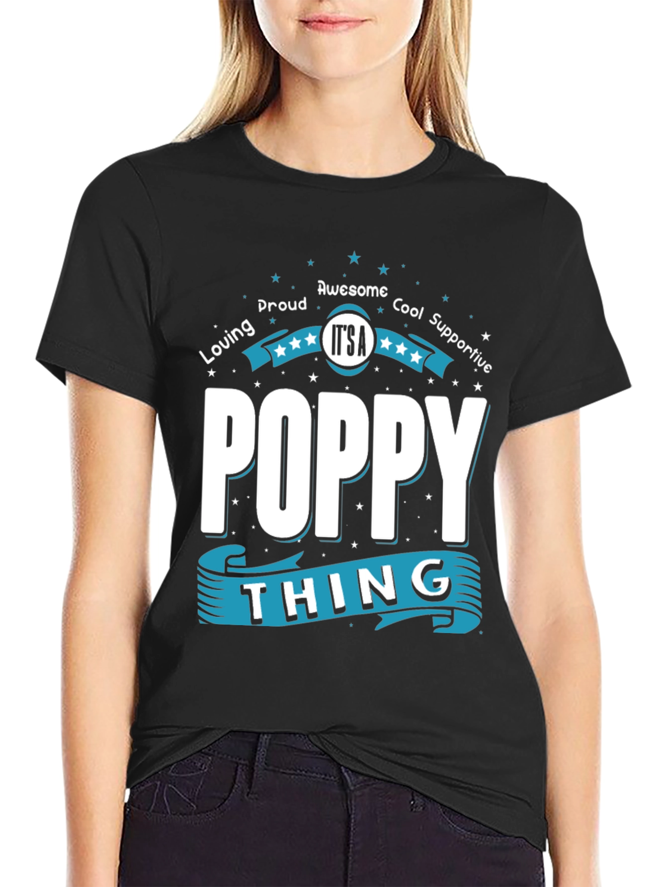 Its A Poppy Thing T-Shirt - Black
