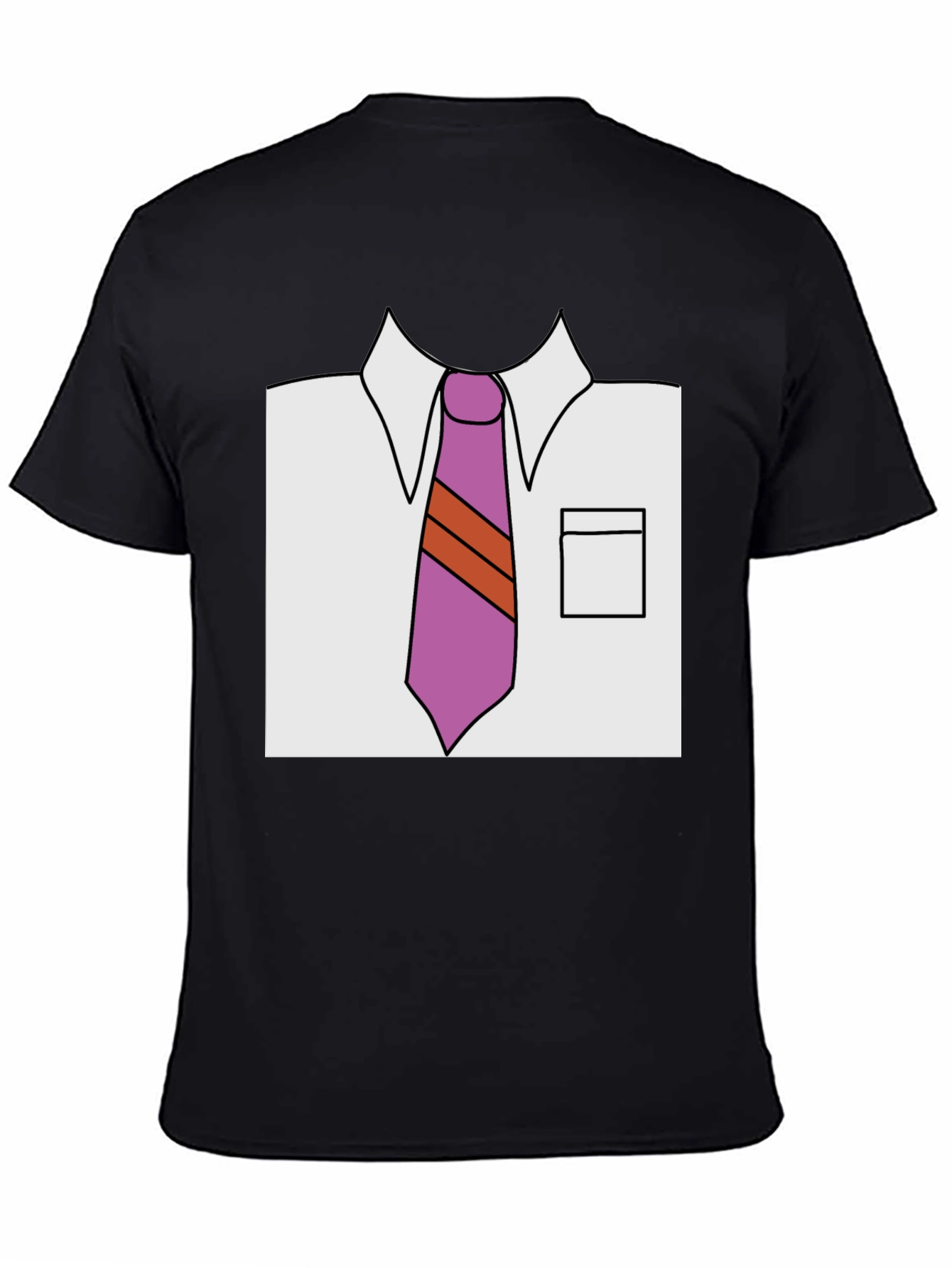 Cartoon Shirt & Tie Graphic Tee