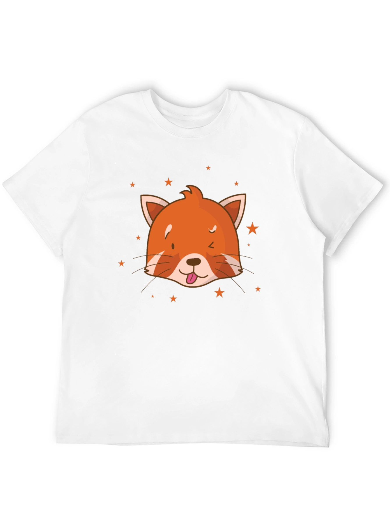 Red Panda Starry Tee - Cute Graphic T-Shirt
