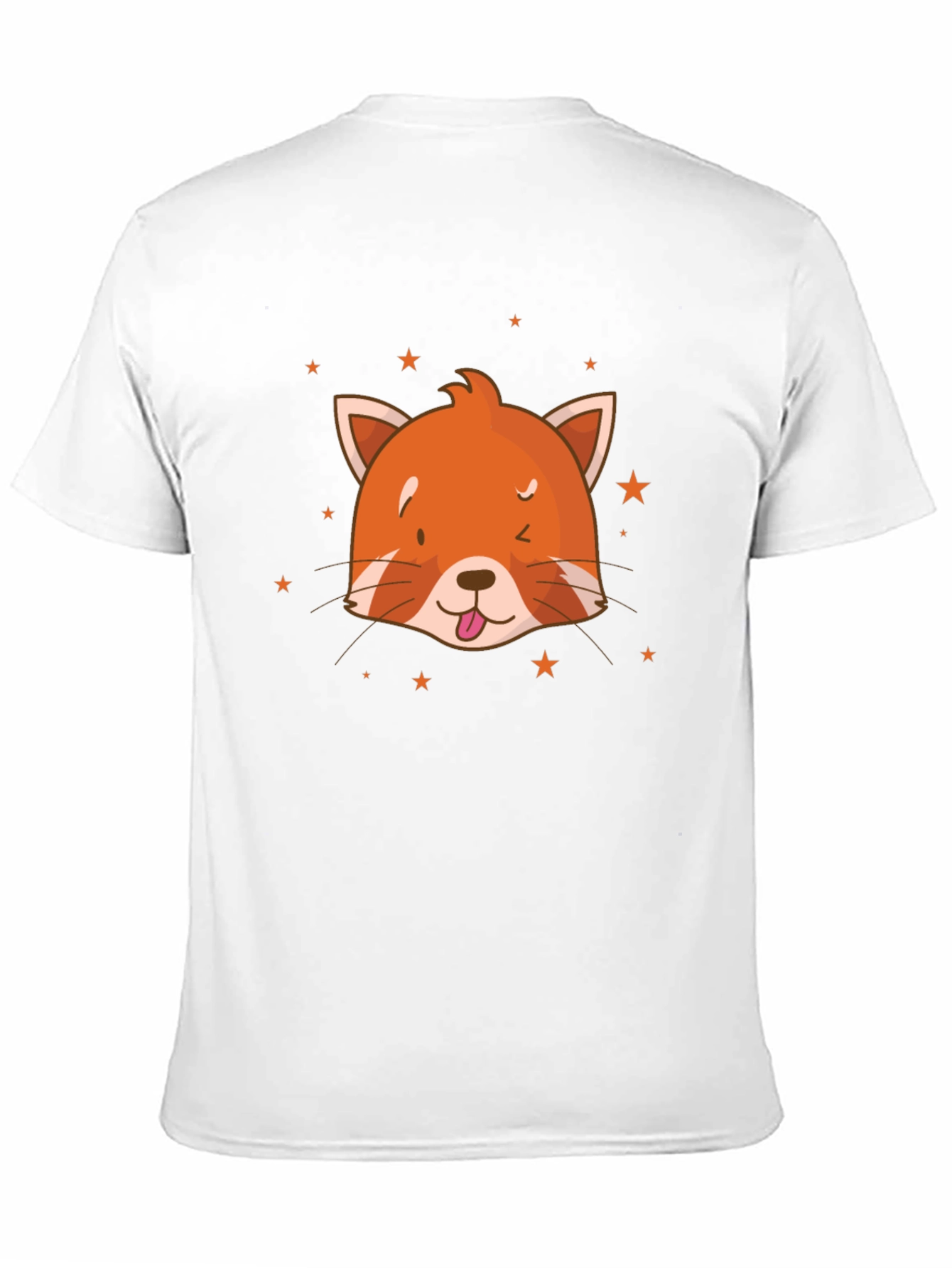 Red Panda Starry Tee - Cute Graphic T-Shirt