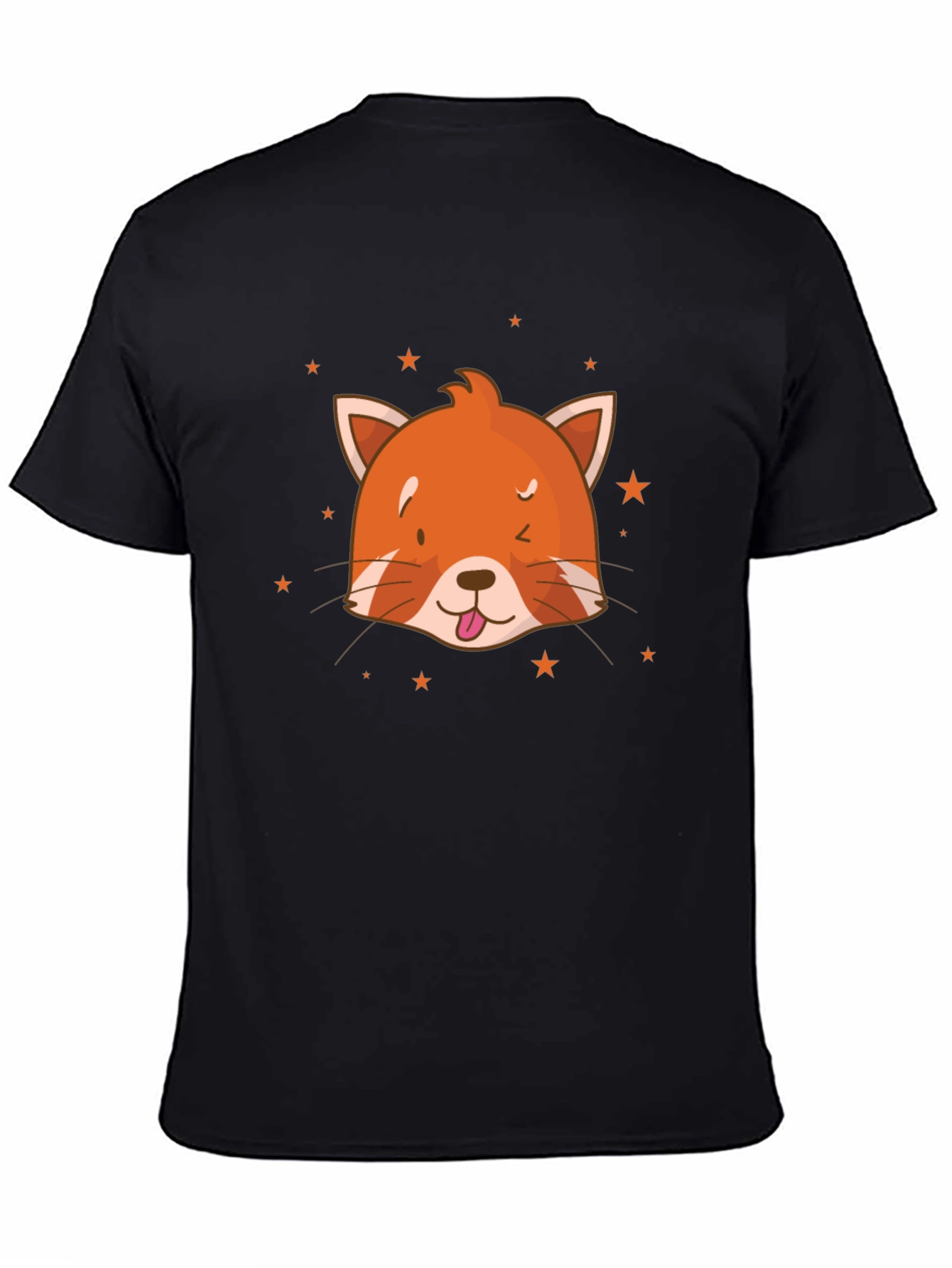 Red Panda Starry Tee - Cute Graphic T-Shirt