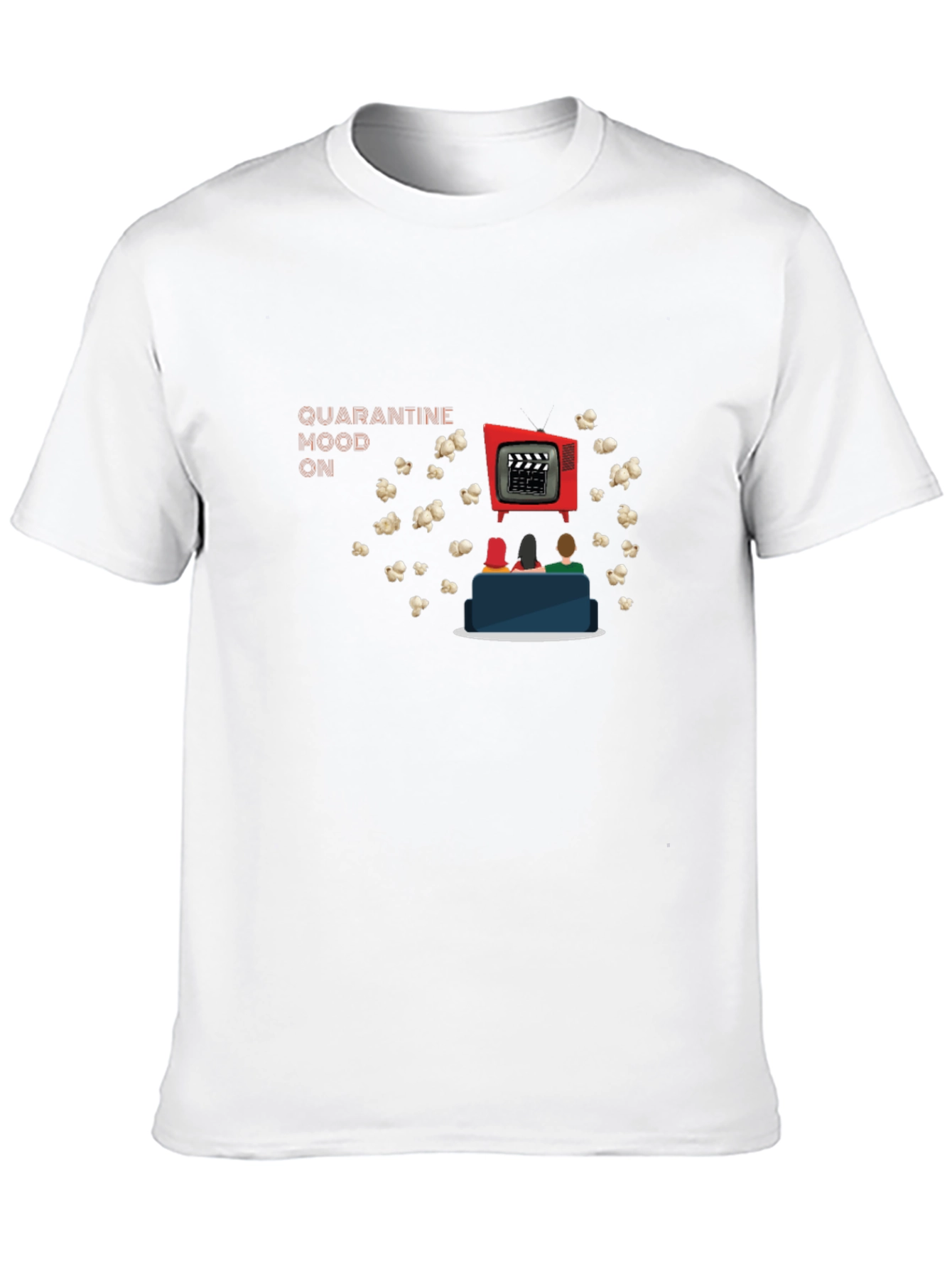 Quarantine Mood On Movie Night T-Shirt
