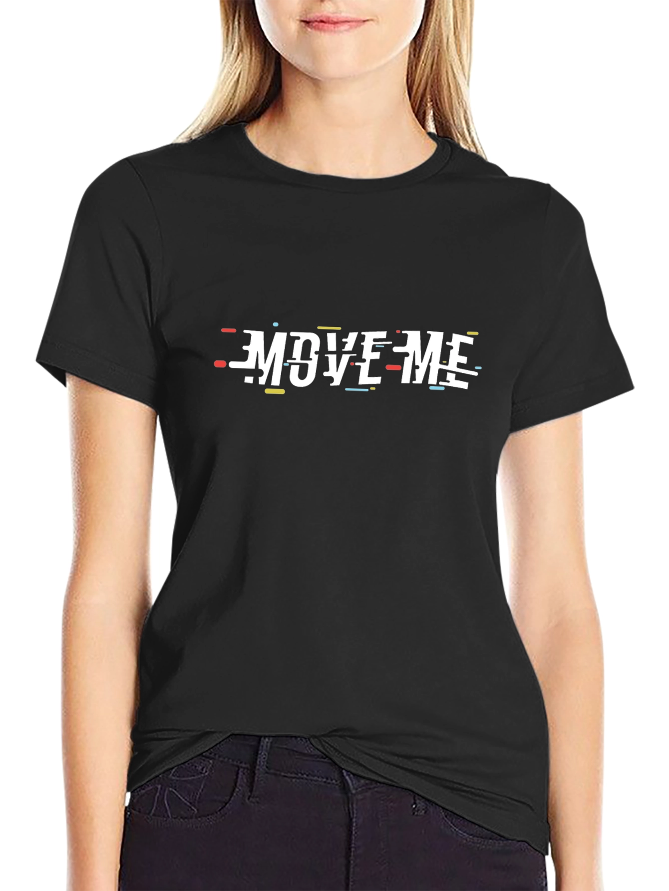 Move Me Graphic Tee - Stylish Black T-Shirt