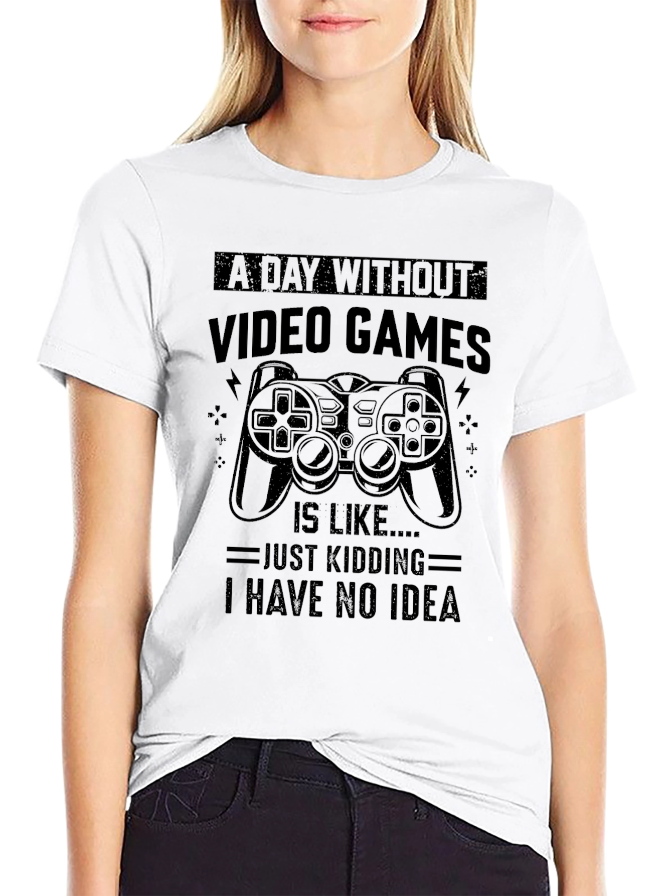 Funny Gamer T-Shirt - A Day Without Video Games