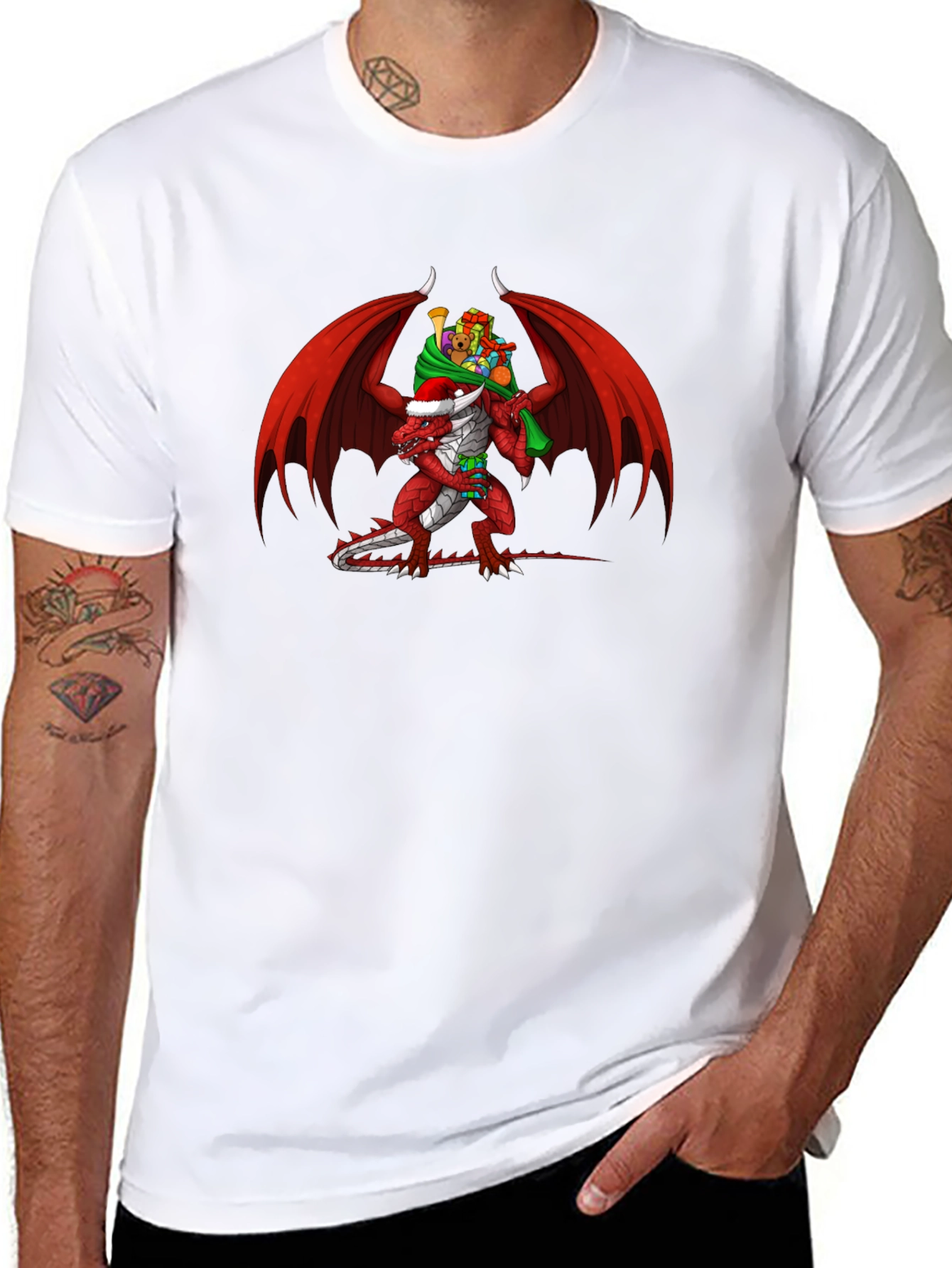 Festive Dragon Graphic Tee