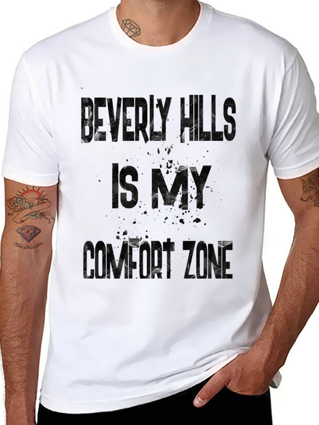 Beverly Hills is My Comfort Zone Black T-Shirt
