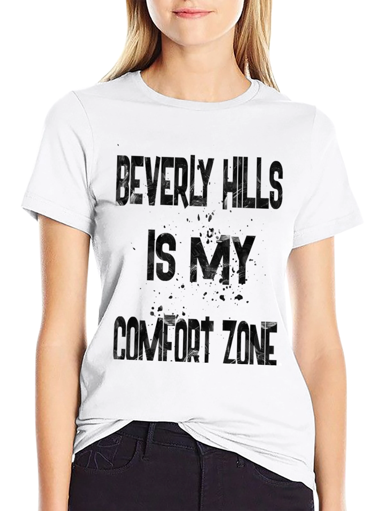 Beverly Hills is My Comfort Zone Black T-Shirt