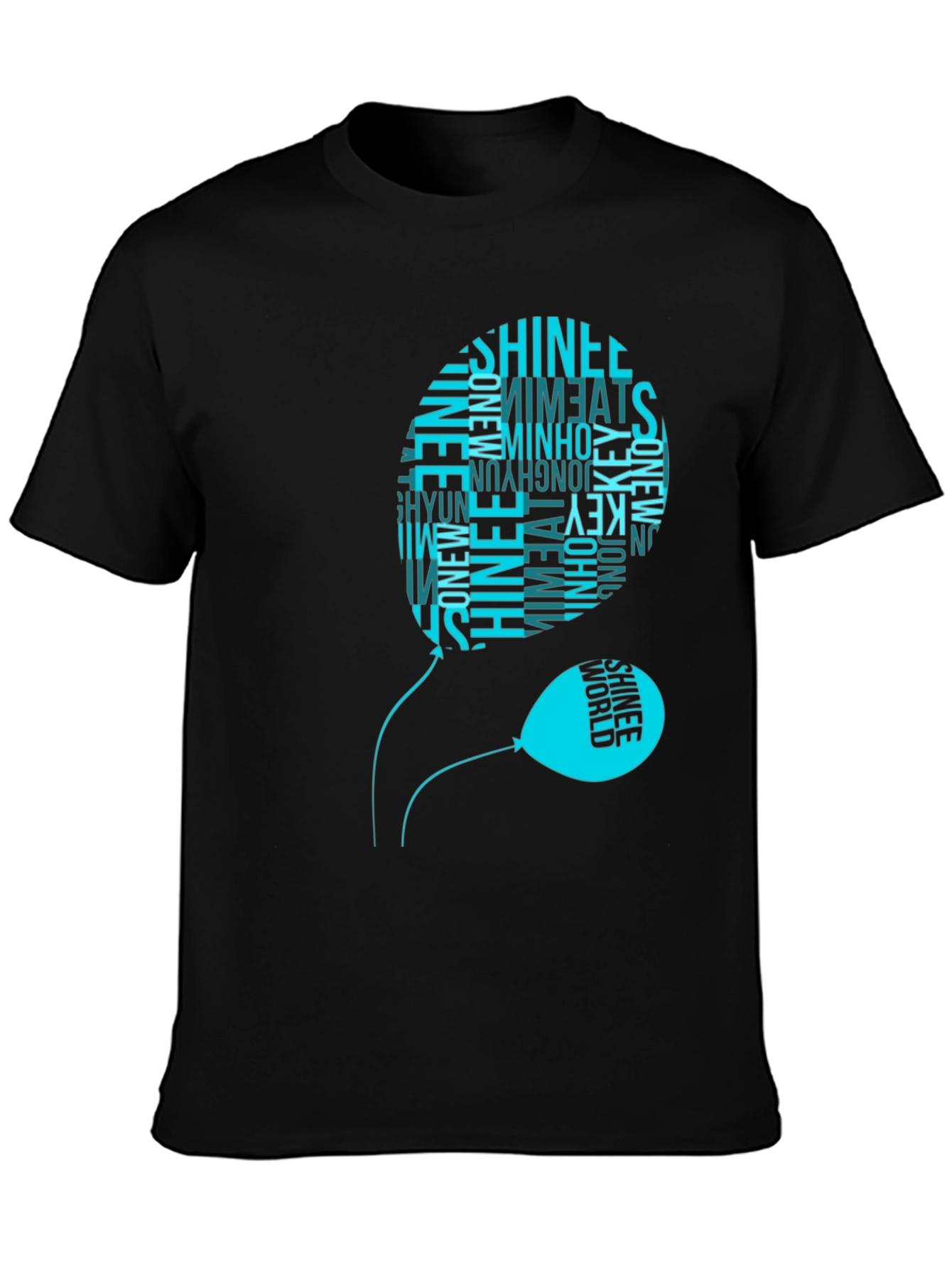 SHINee Balloon Graphic Black T-Shirt