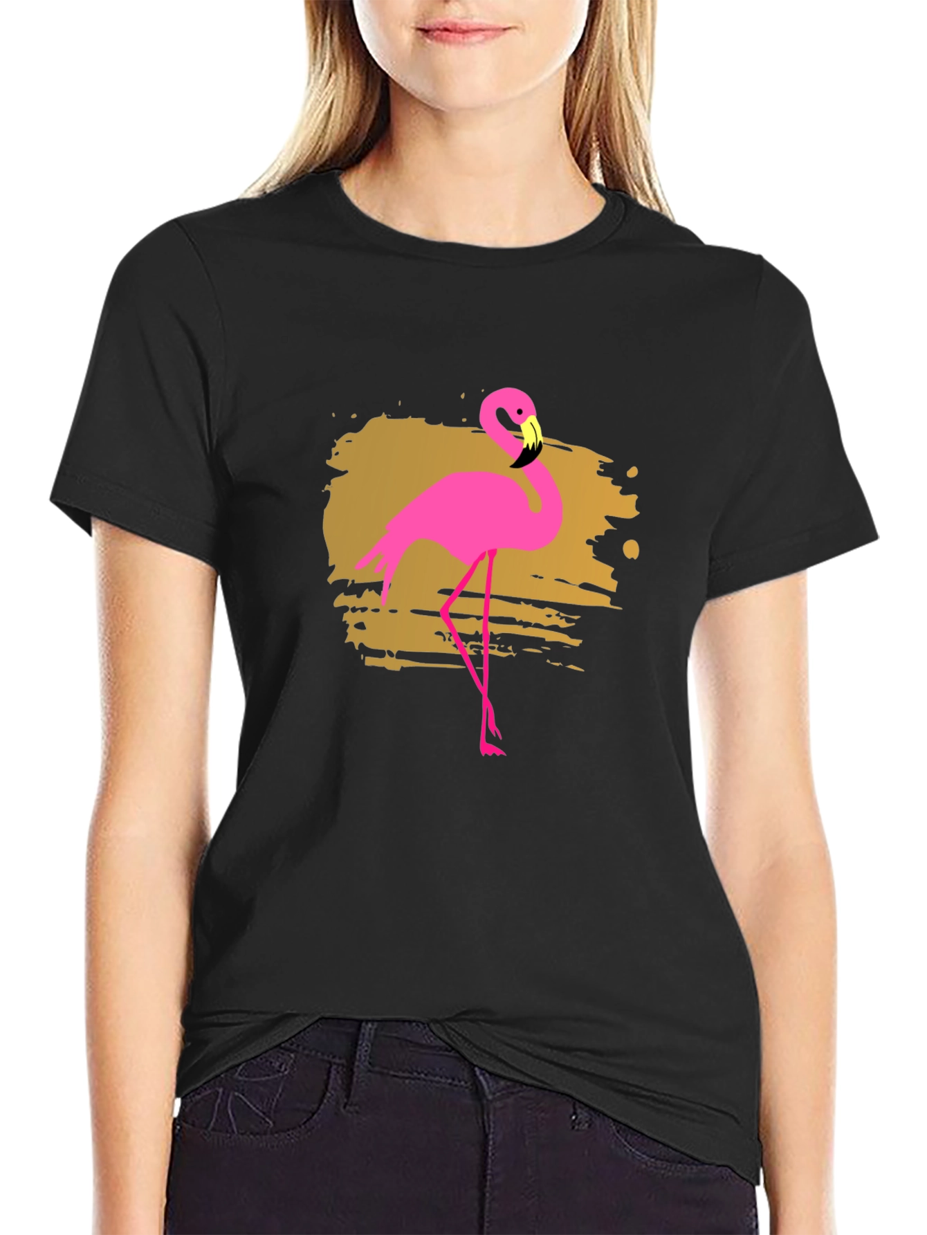 Black Flamingo Graphic Tee