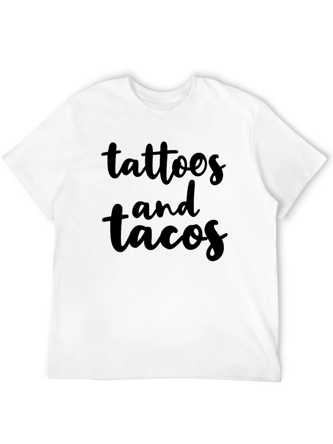 Tattoos and Tacos Black Graphic Tee