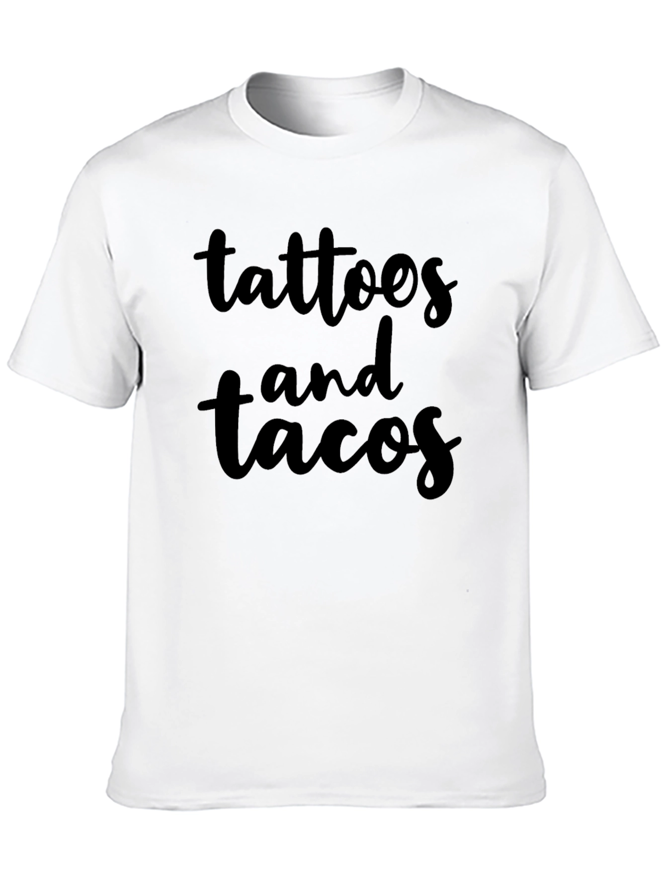 Tattoos and Tacos Black Graphic Tee