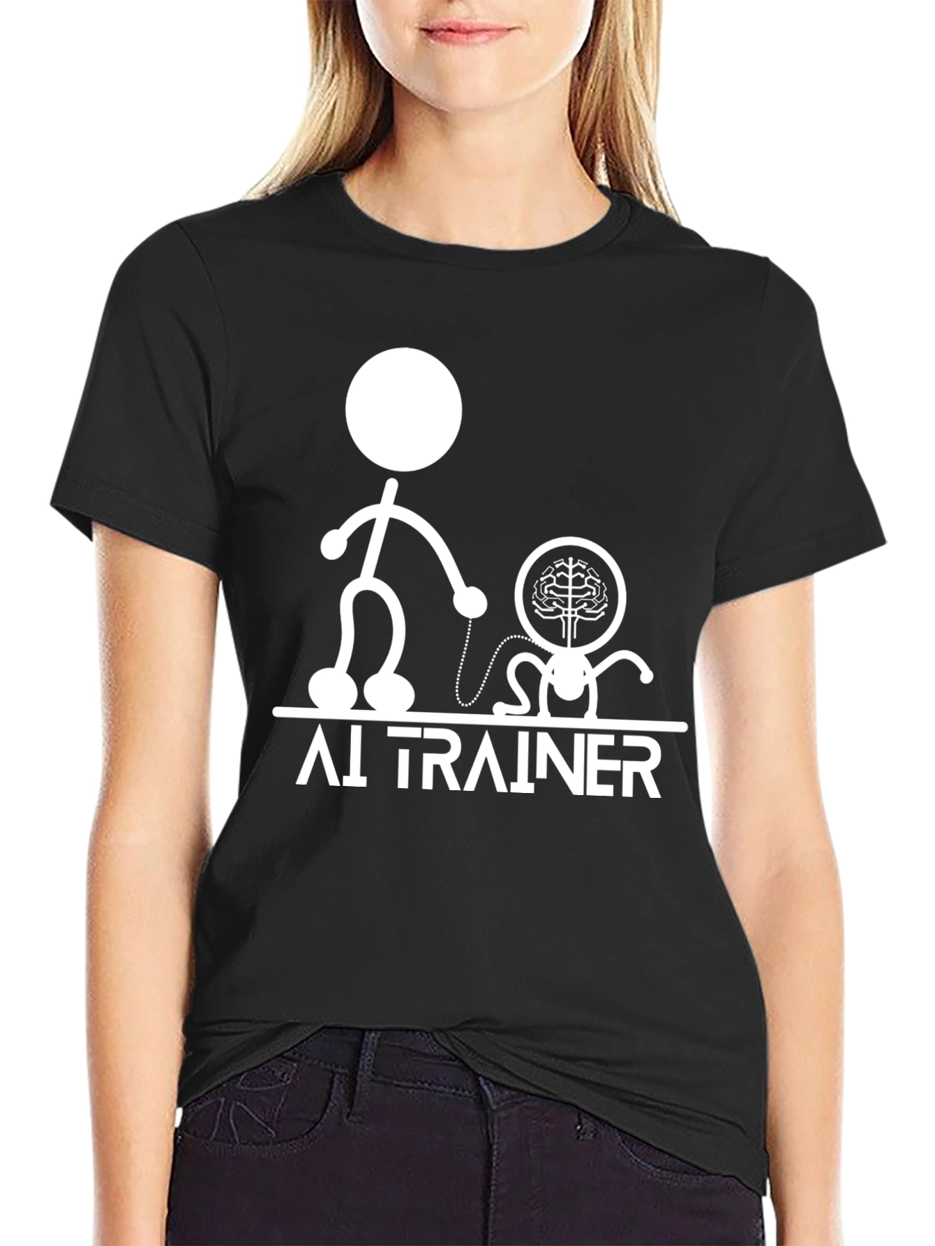 AI Trainer Graphic Tee - Funny Tech T-Shirt