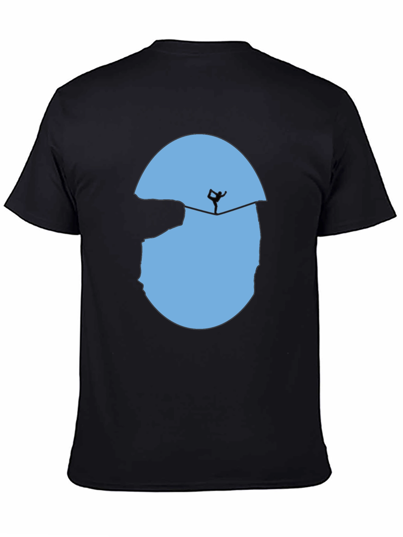 Yoga Slackline Graphic Tee - Black