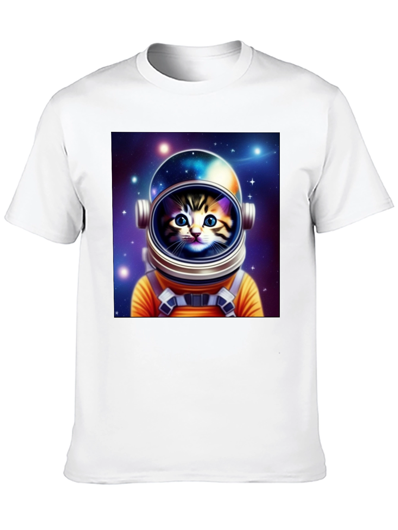 Astronaut Cat Graphic Tee - Space Kitten T-Shirt