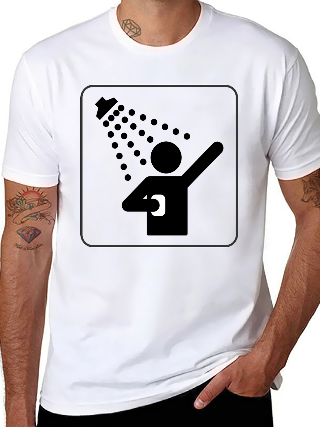 Funny Showering T-Shirt