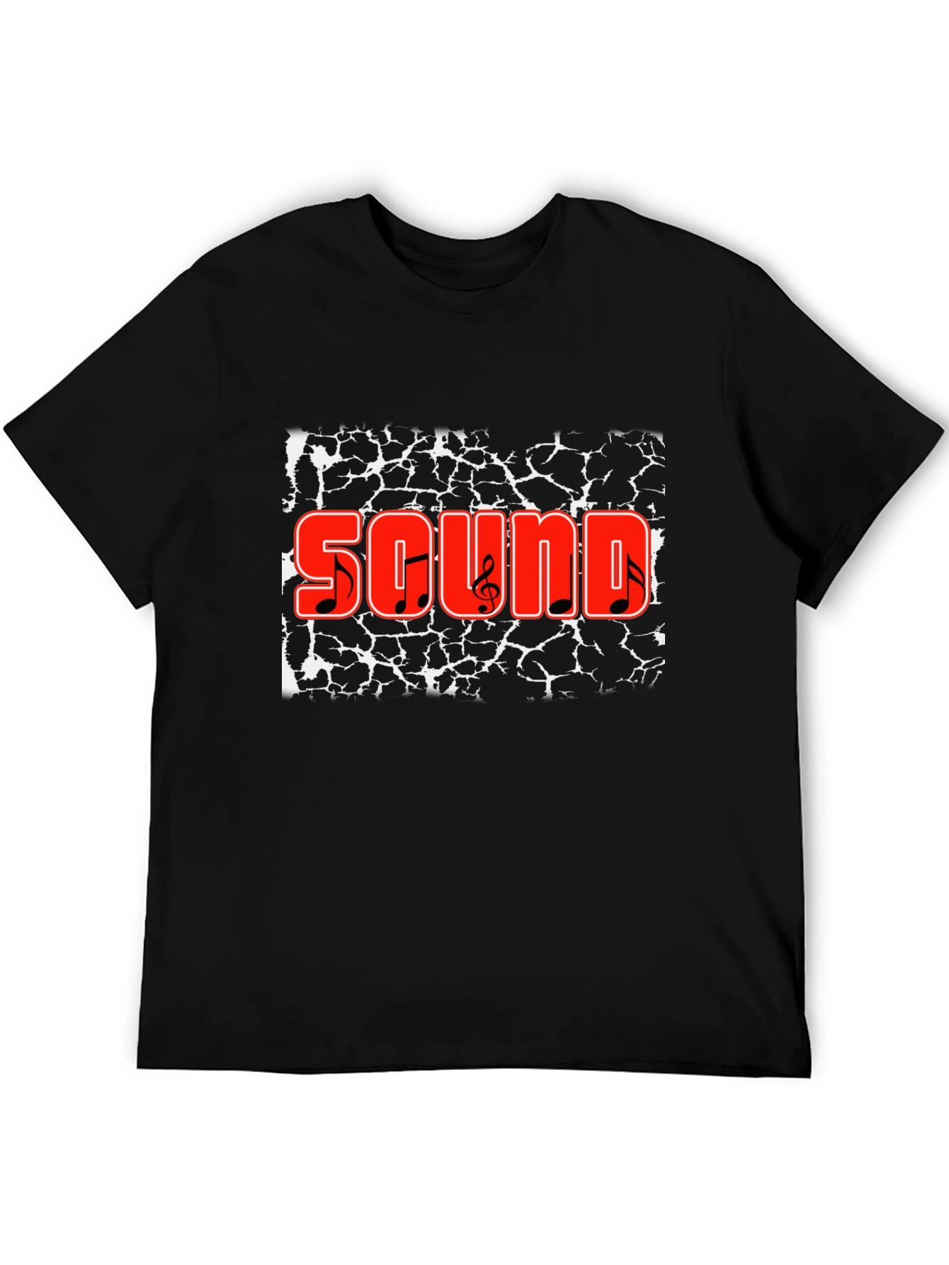 Sound Graphic Black T-Shirt - Music Lover Tee