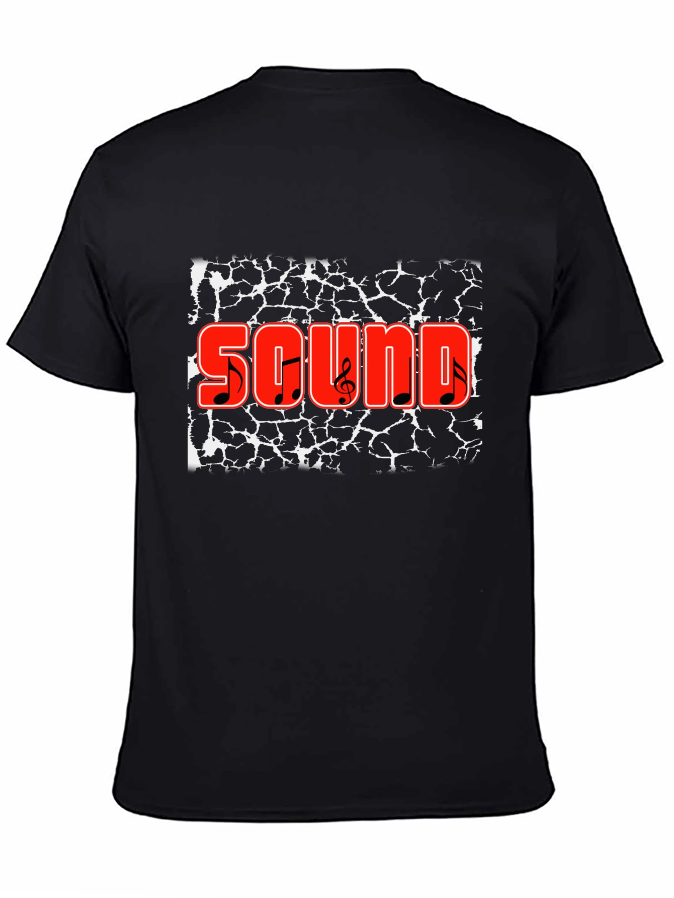 Sound Graphic Black T-Shirt - Music Lover Tee