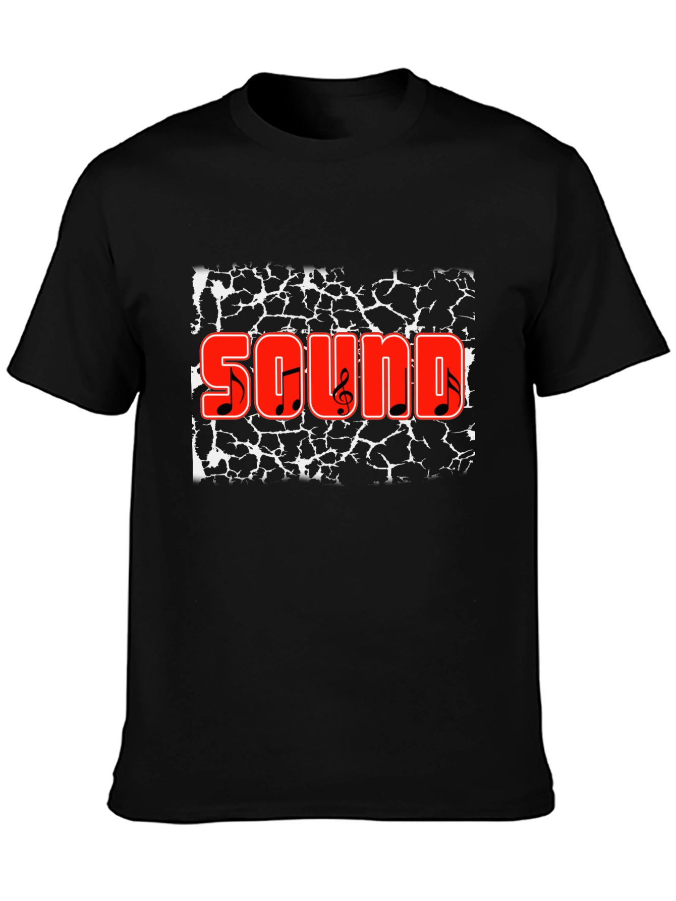 Sound Graphic Black T-Shirt - Music Lover Tee