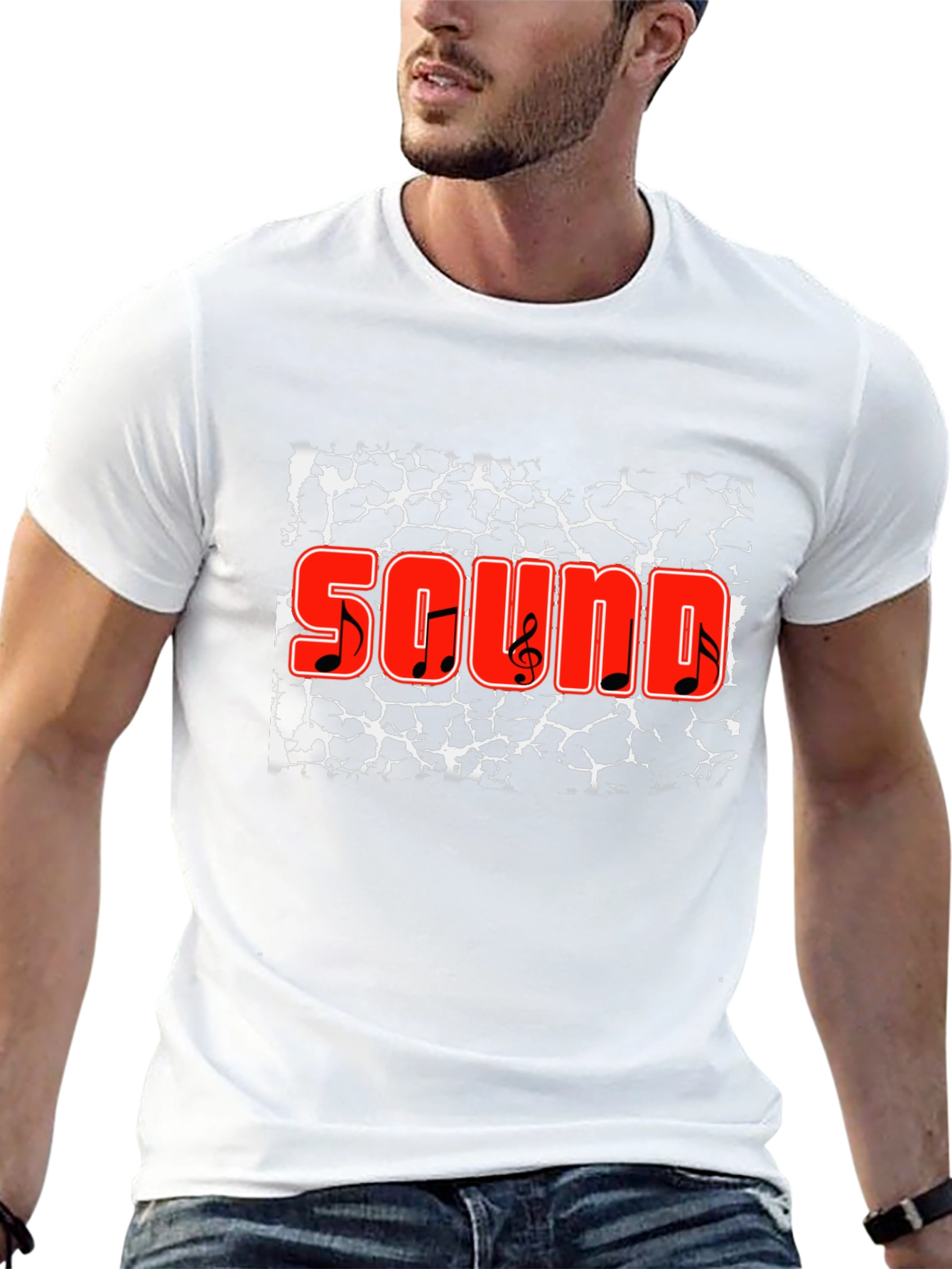 Sound Graphic Black T-Shirt - Music Lover Tee