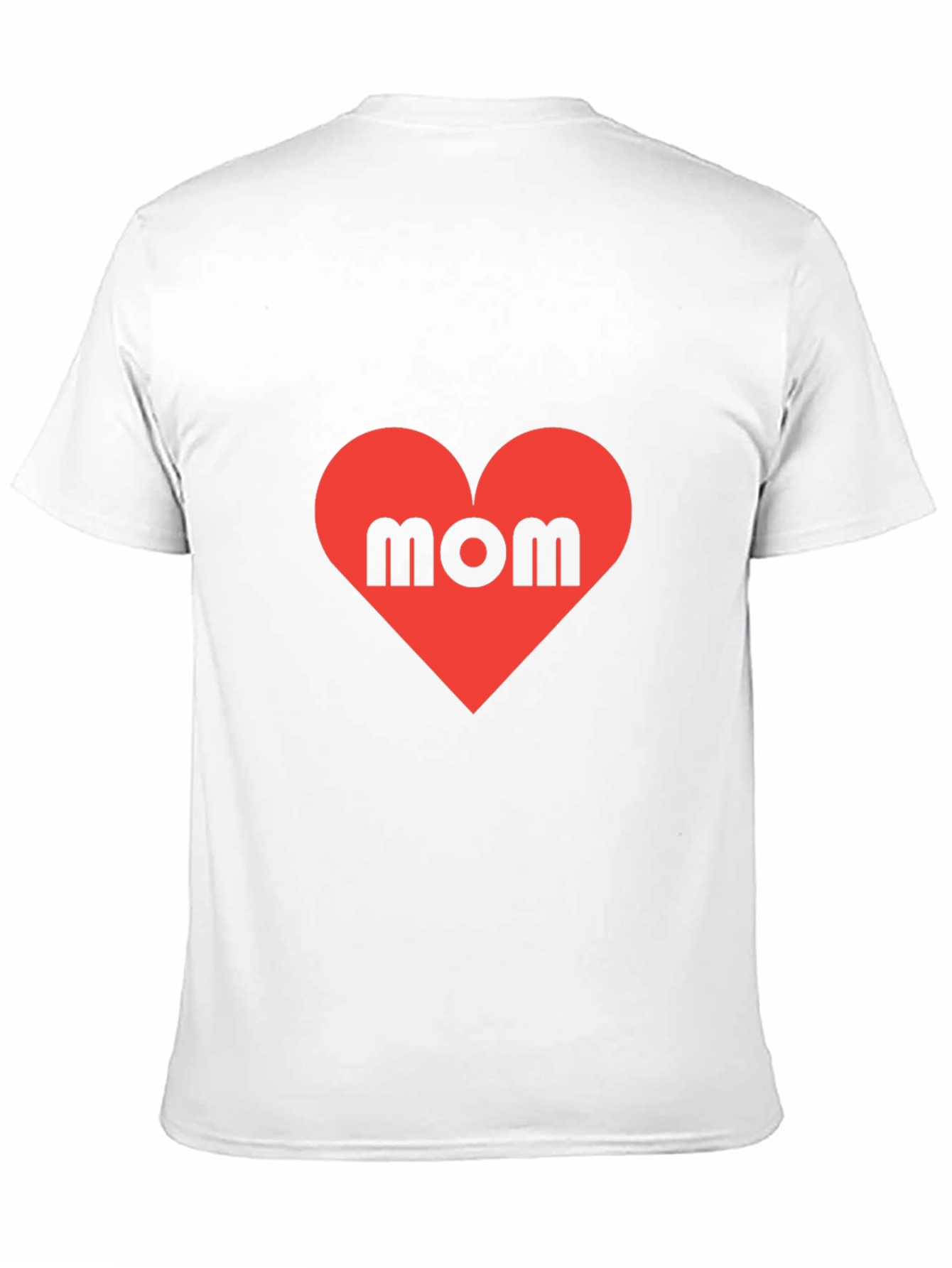 Mom Heart T-Shirt - Black Cotton Tee