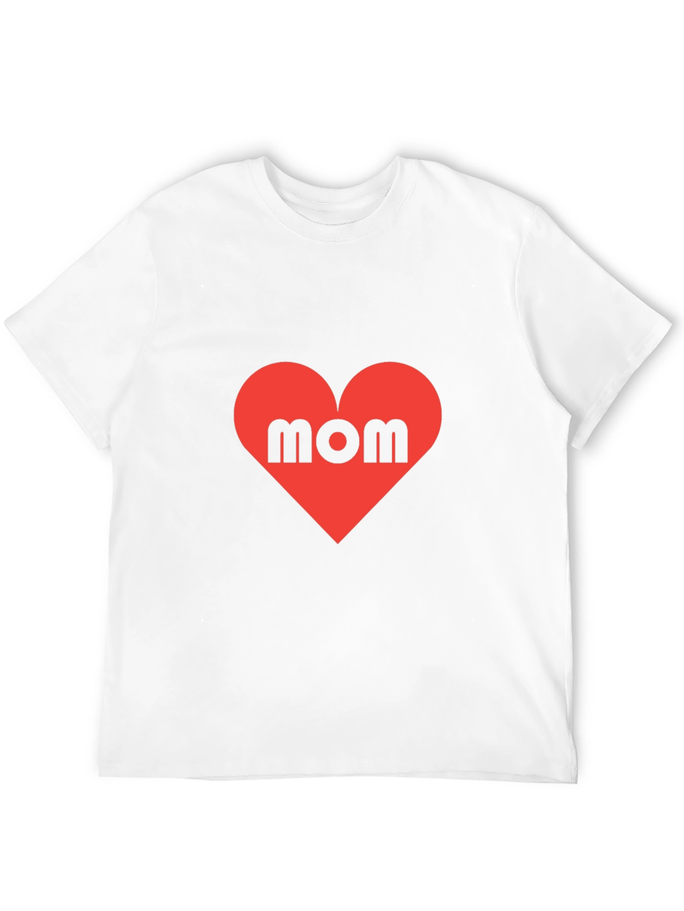 Mom Heart T-Shirt - Black Cotton Tee