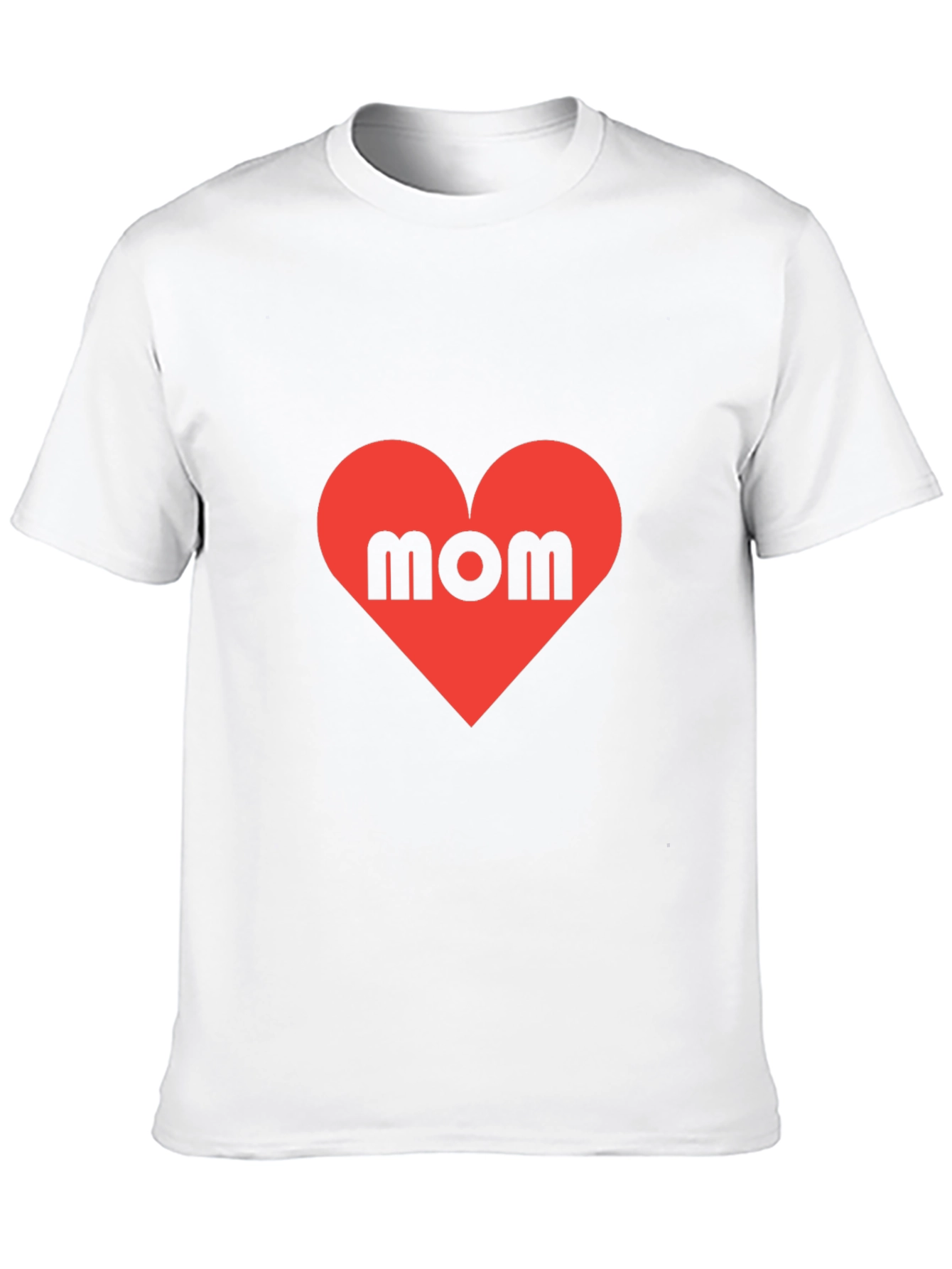 Mom Heart T-Shirt - Black Cotton Tee