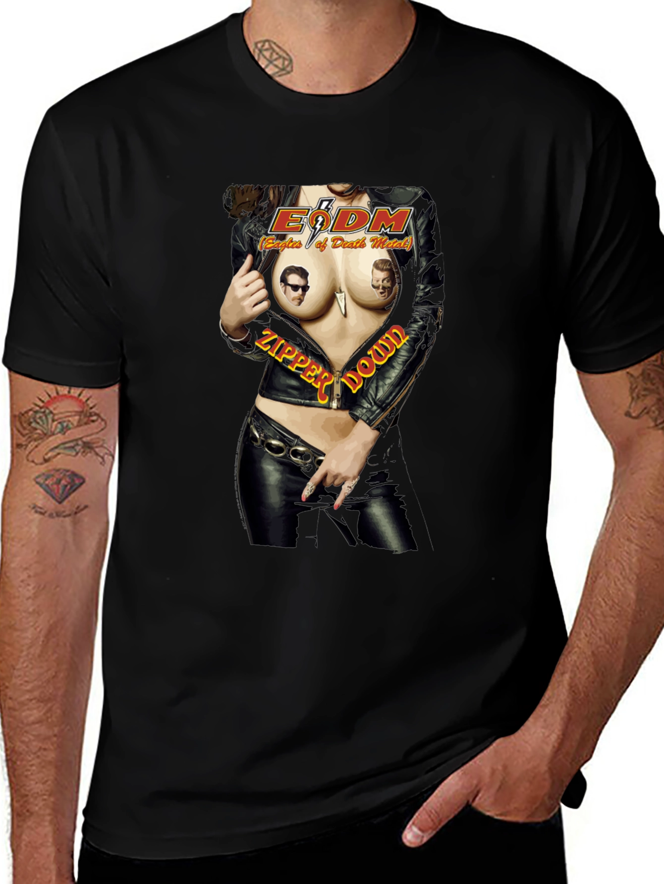 Eagles of Death Metal Zipper Down T-Shirt