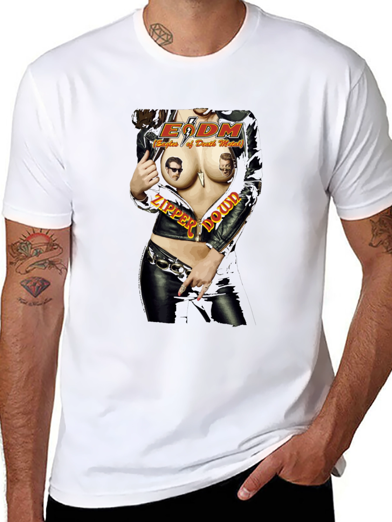 Eagles of Death Metal Zipper Down T-Shirt