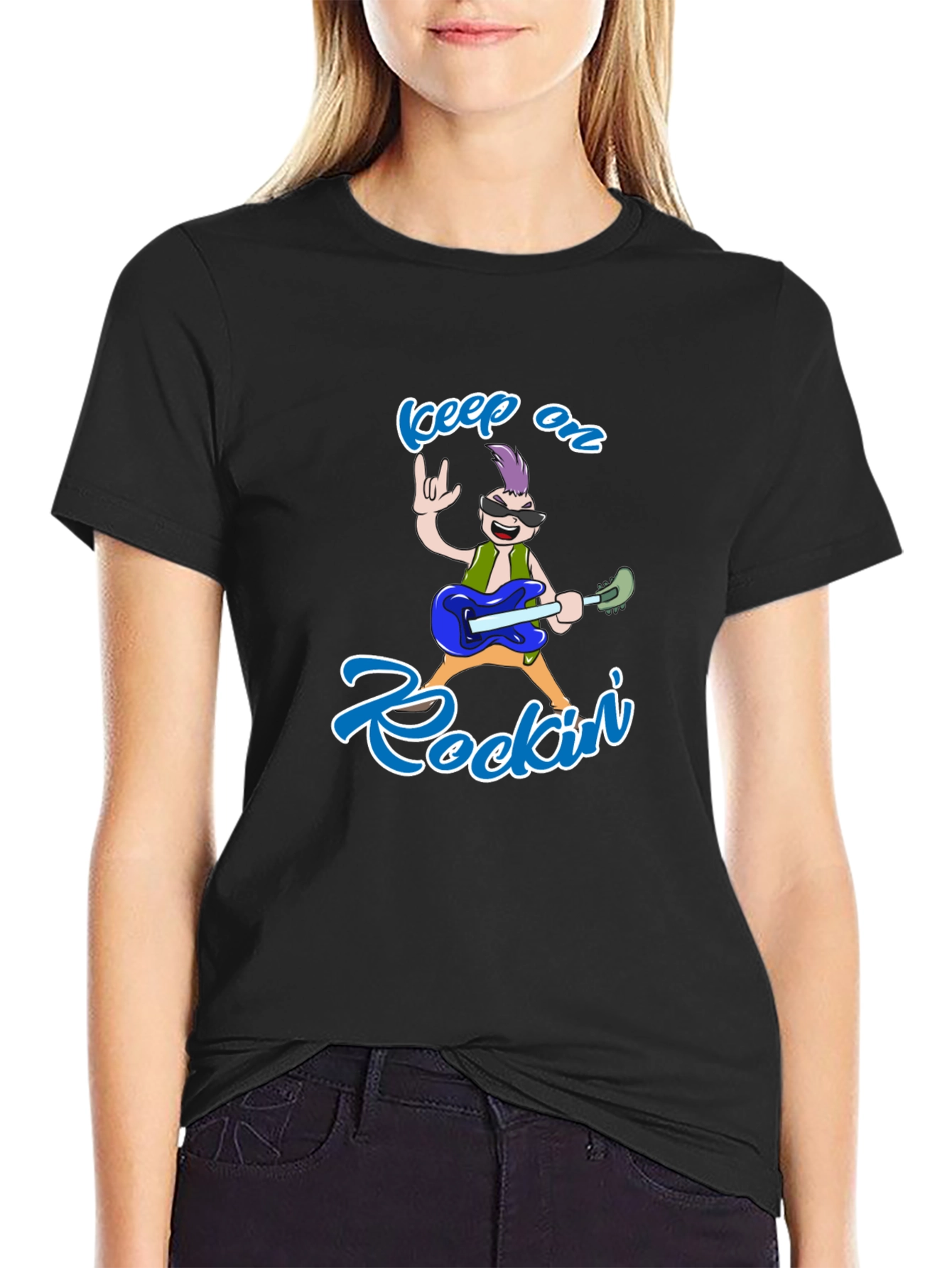 Rockin Cartoon Graphic Tee