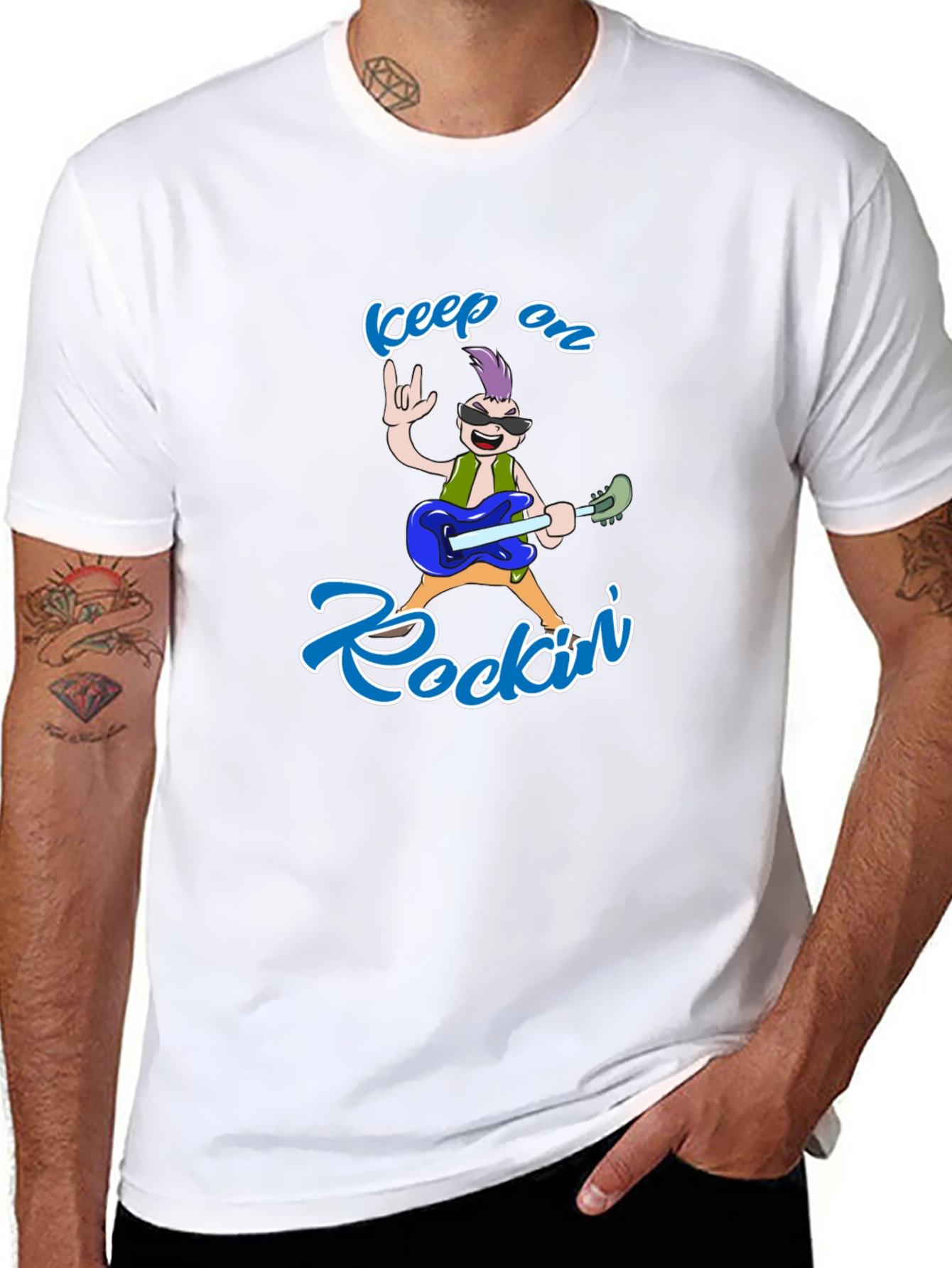 Rockin Cartoon Graphic Tee