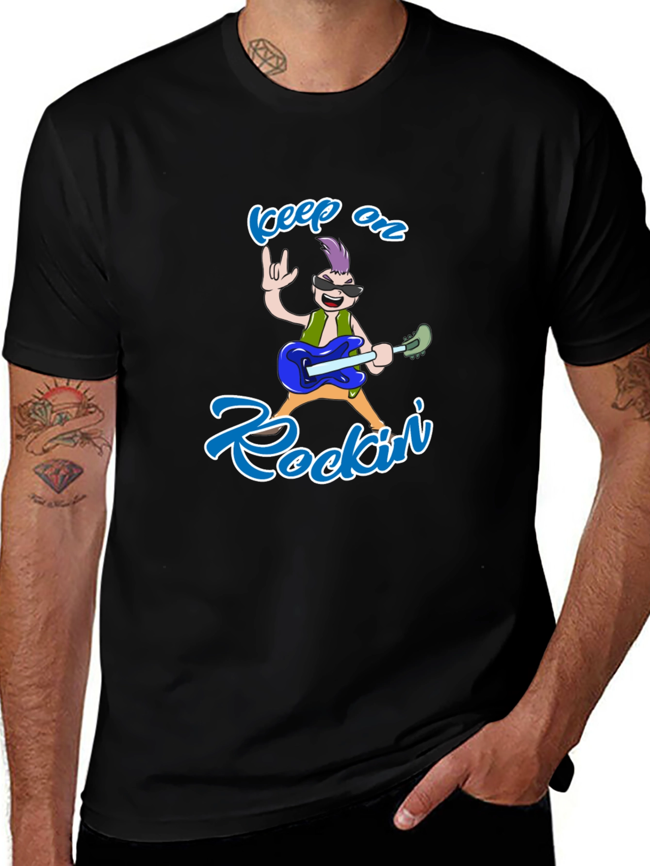Rockin Cartoon Graphic Tee